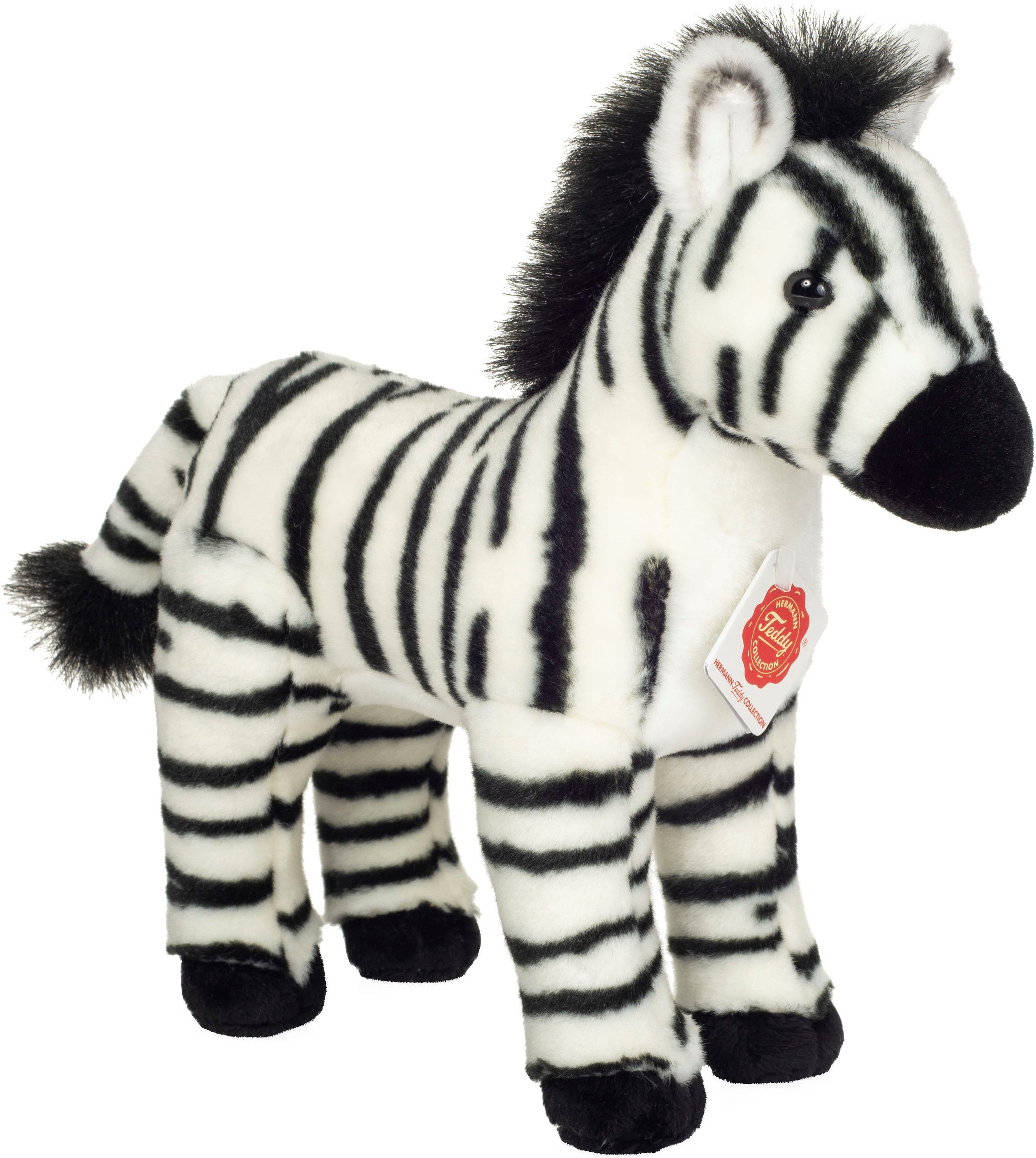 Teddy Hermann® Kuscheltier Zebra, 25 cm, zum Teil aus recyceltem Material
