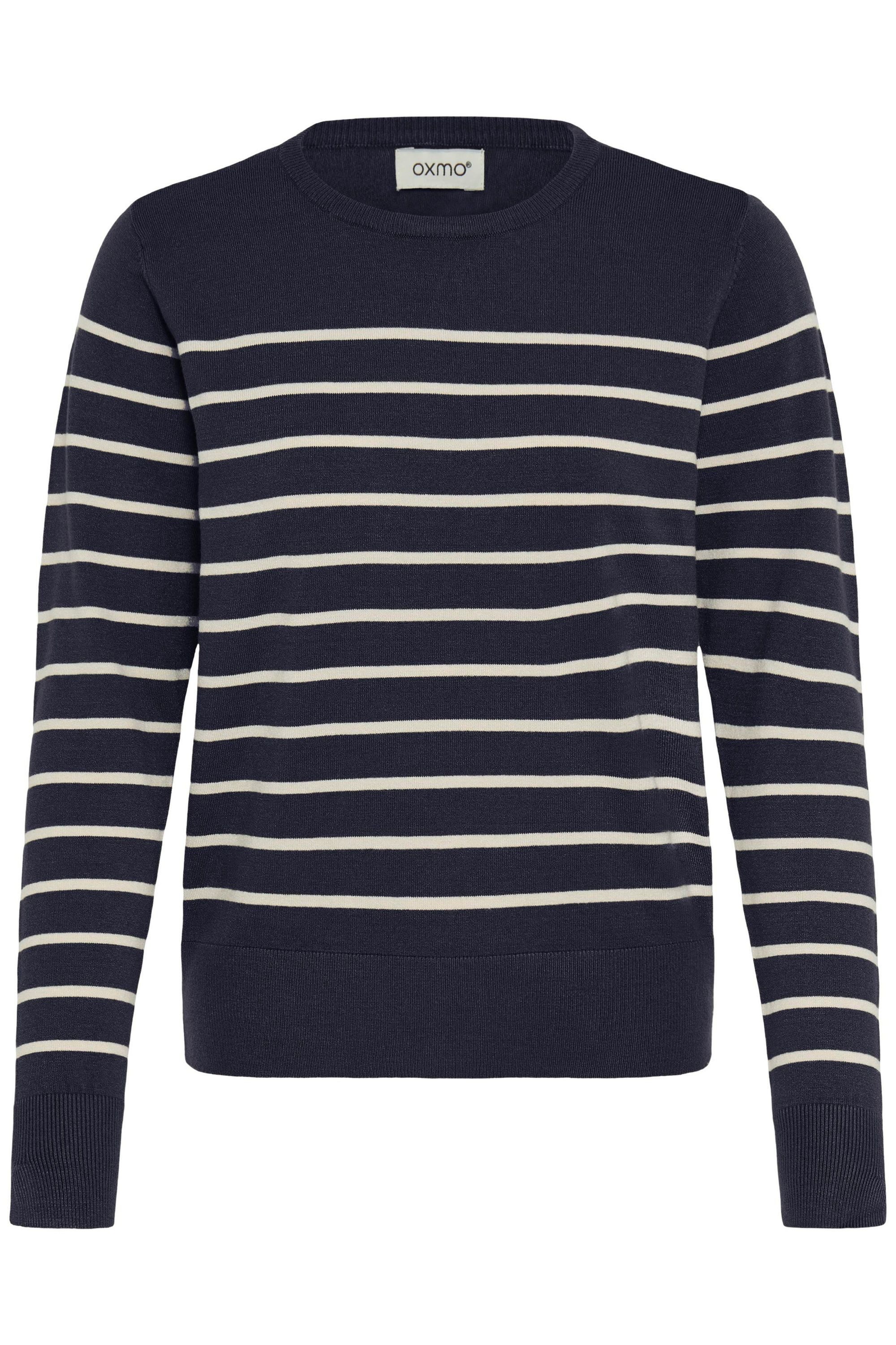 OXMO Strickpullover OXFKEANA Modischer Feinstrickpullover mit Streifen günstig online kaufen