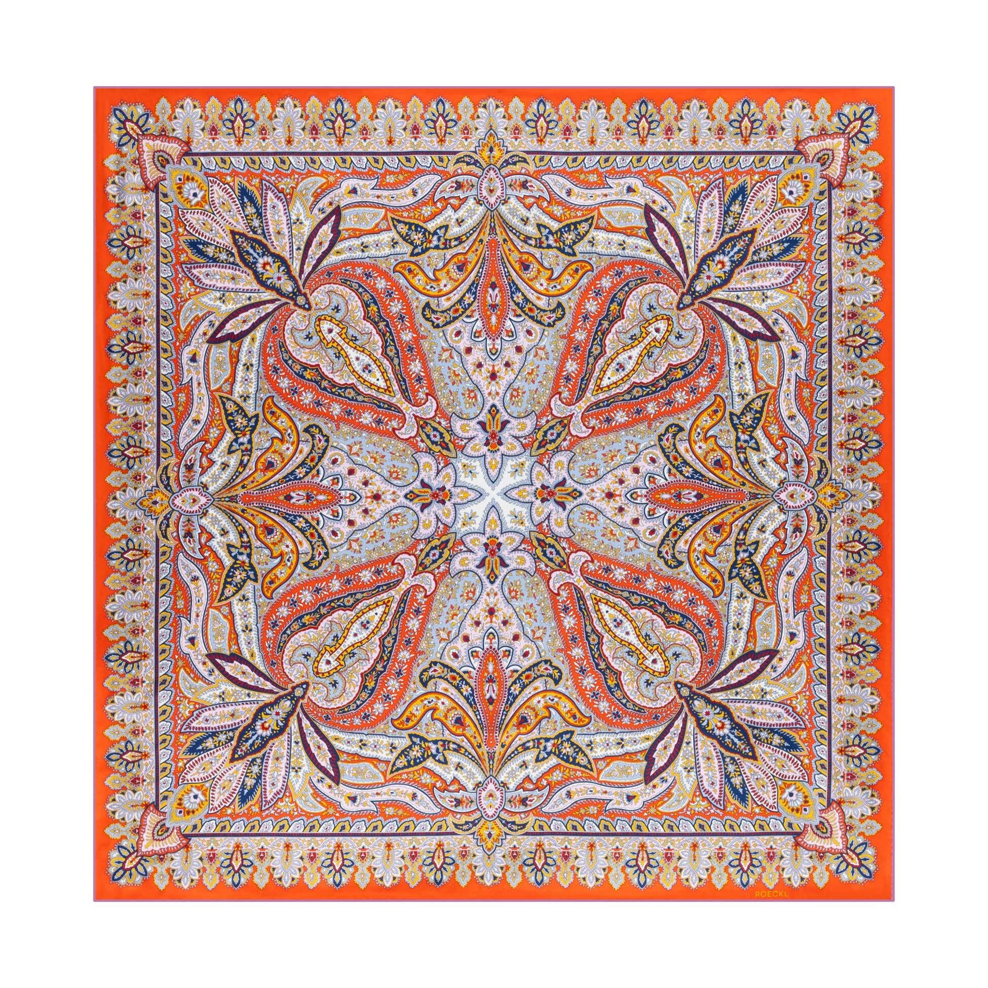 Roeckl Halstuch FLOURISHING PAISLEY, Seiten-Twill Tuch und Paisley Muster