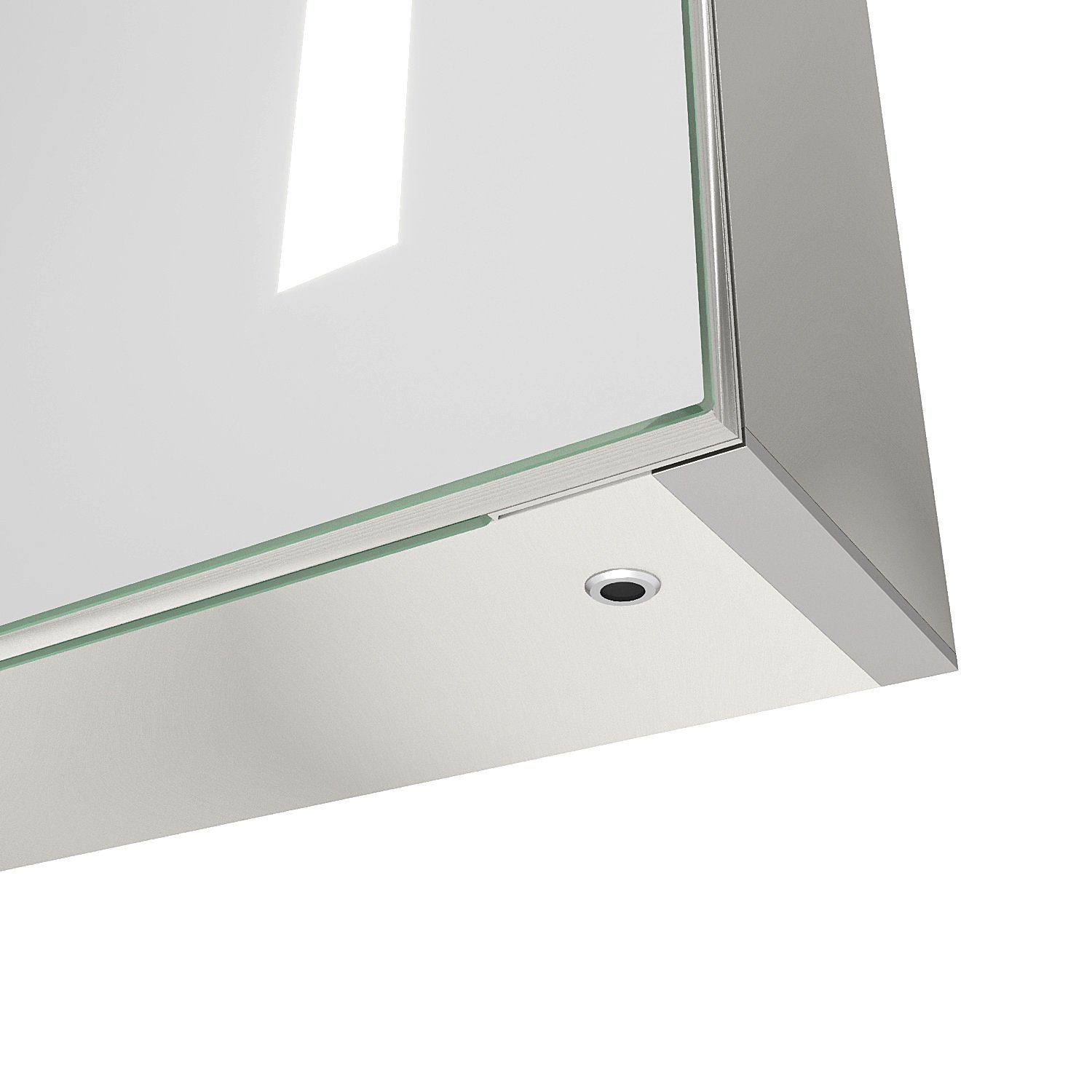 AQUALAVOS Spiegelschrank Spiegelschrank mit LED Infrarot 50x70 Beleuchtung Sensor, (IR) Beschlagfrei 1 für Badschrank Badezimmer Kaltweiß mit Türig, cm Wandschrank