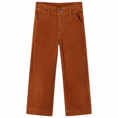 vidaXL Cordschlupfhose Kinderhose Cord Cognac 104