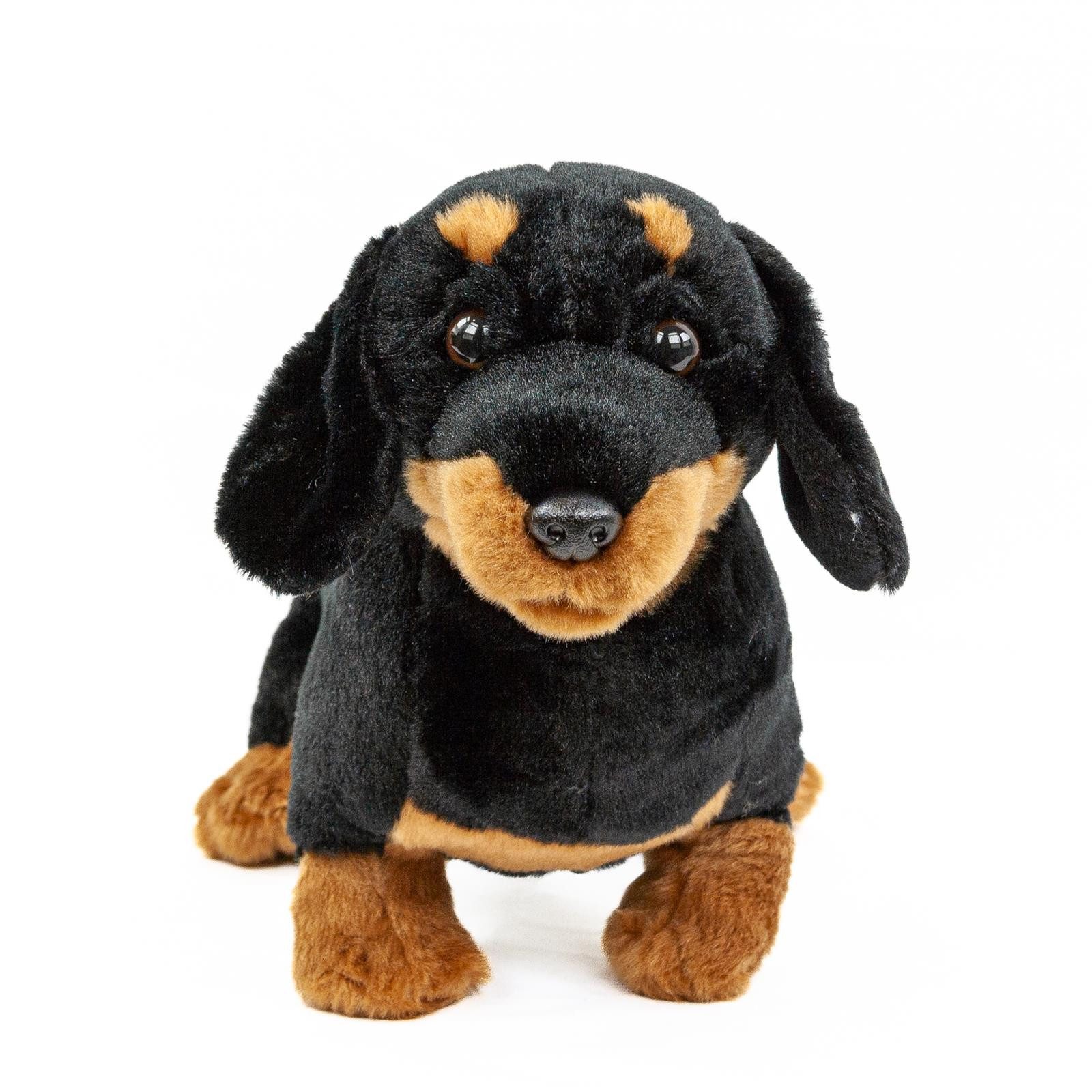 Teddys Rothenburg Kuscheltier Hund Dackel 30 cm schwarz/braun Plüschdackel günstig online kaufen