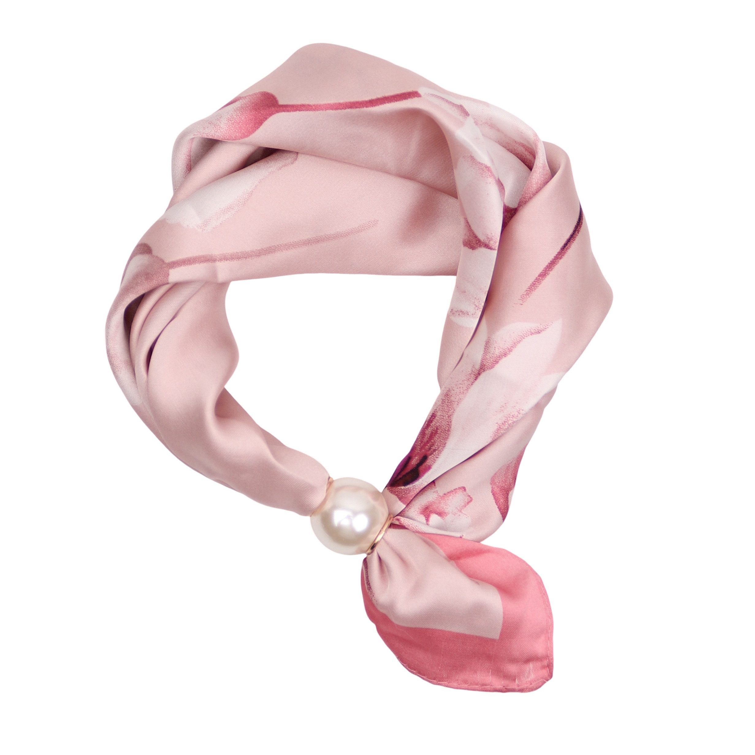 MIRROSI Nickituch Schmales Halstuch mit magnetischem Clip, Damen Halstuch deal für Frühling,Sommer, Herbst – Bild 2 von 4