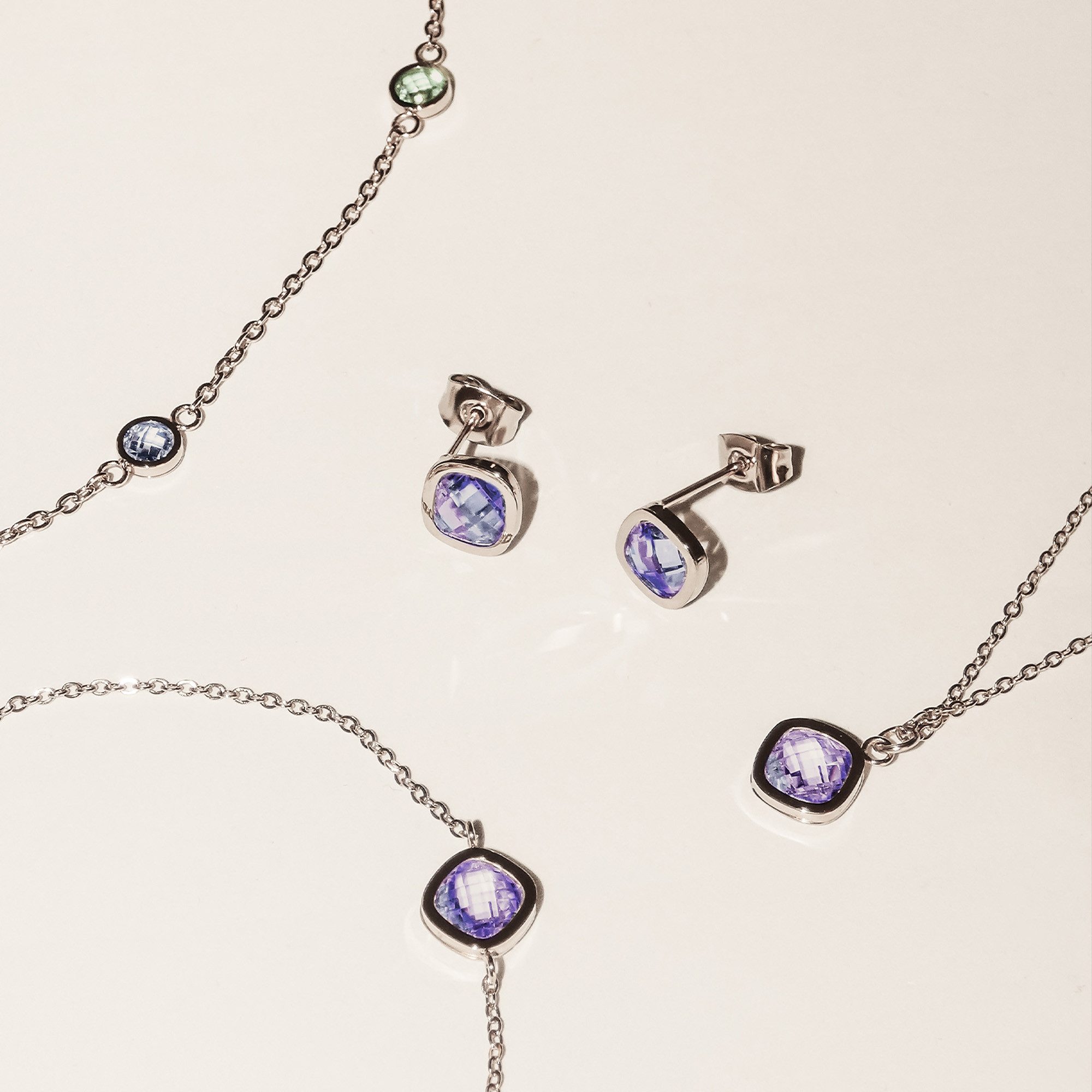 Tamaris Kette mit Anhänger Shiny Stones, mit Zirkonia (synth)
