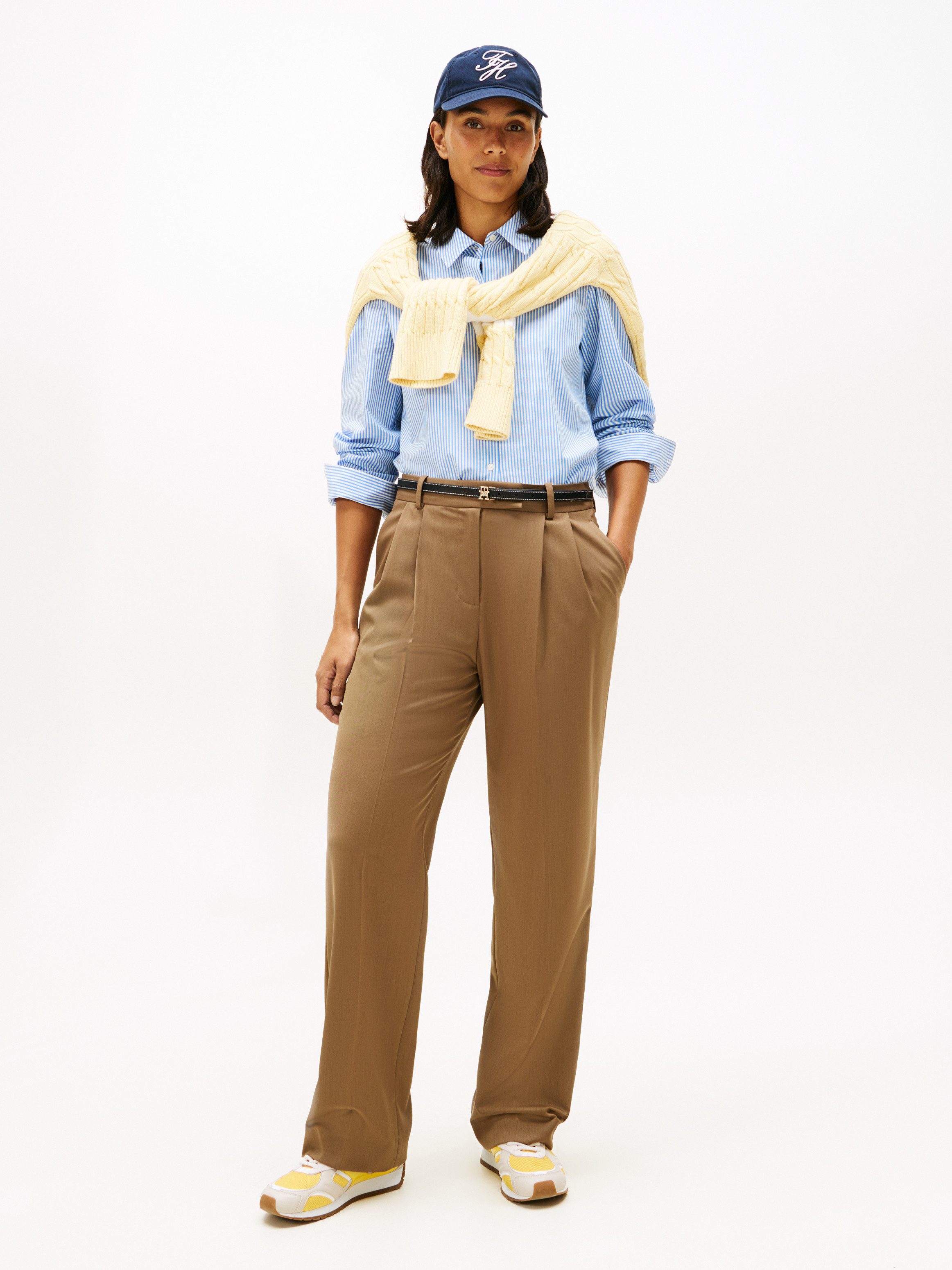 Tommy Hilfiger Hemdbluse ESS POPLIN REGULAR SHIRT Langarm, Regular Fit