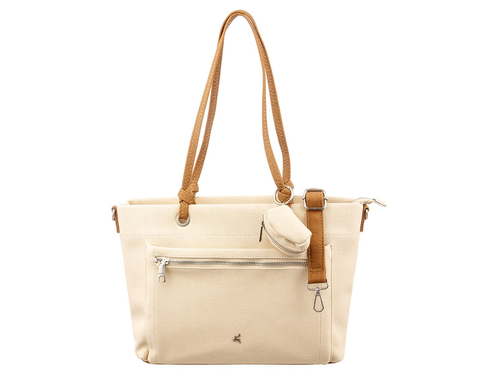 Prato Umhängetasche S049-LC Umhängetasche Shopper vielseitig einsetzbar (Stück, 1-tlg., 1), farbliche Akzente