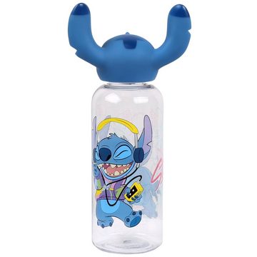 Sarcia.eu Trinkflasche Stitch Disney Transparente Plastikflasche 560ml