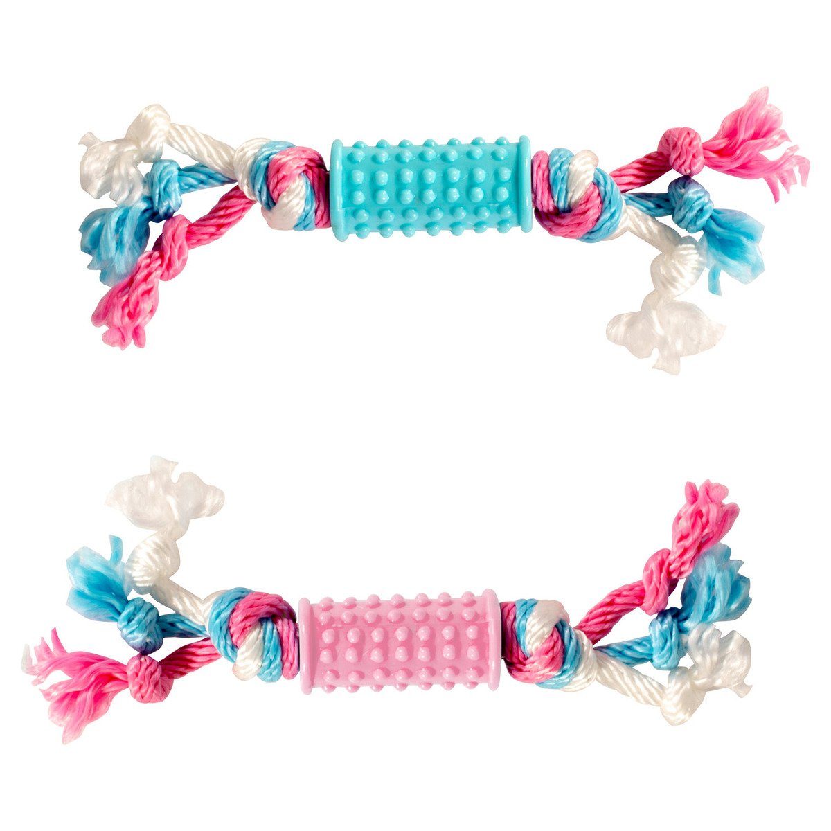 Kauspielzeug Hundespielzeug Puppy TPR Stick mit Baumwolle