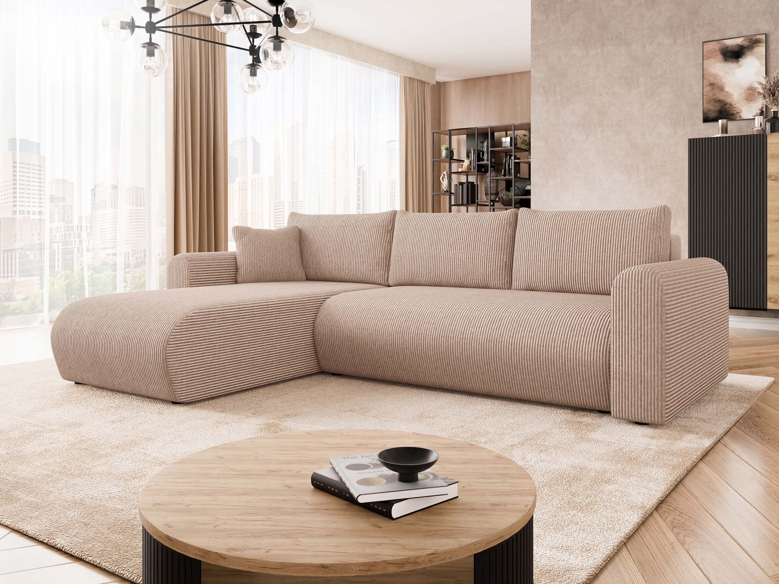 MIRJAN24 Ecksofa Eliwo Cord, mit Schlaffunktion günstig online kaufen
