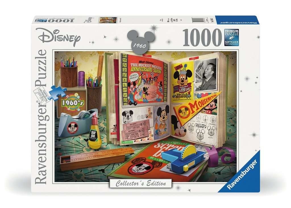 Ravensburger Puzzle 1960 Mickey Anniversary 1000 Teile Puzzle, 1000 Puzzleteile, Made in Europe