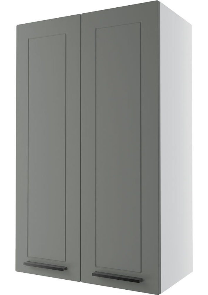 60cm mint Kvantum 2-türig Klapphängeschrank Korpusfarbe matt Feldmann-Wohnen wählbar (Kvantum) und Front-