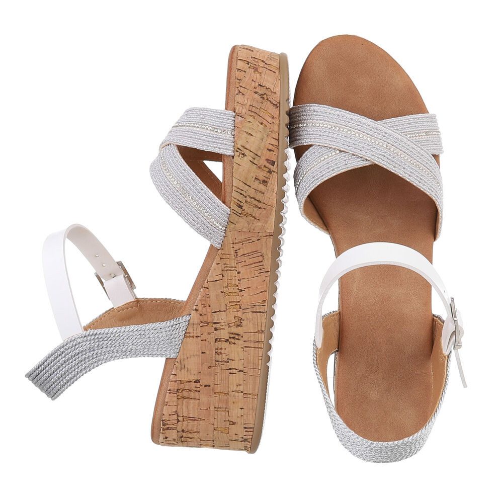 Ital-Design Damen Freizeit Plateausandaletten (86706669) Keilabsatz/Wedge K günstig online kaufen