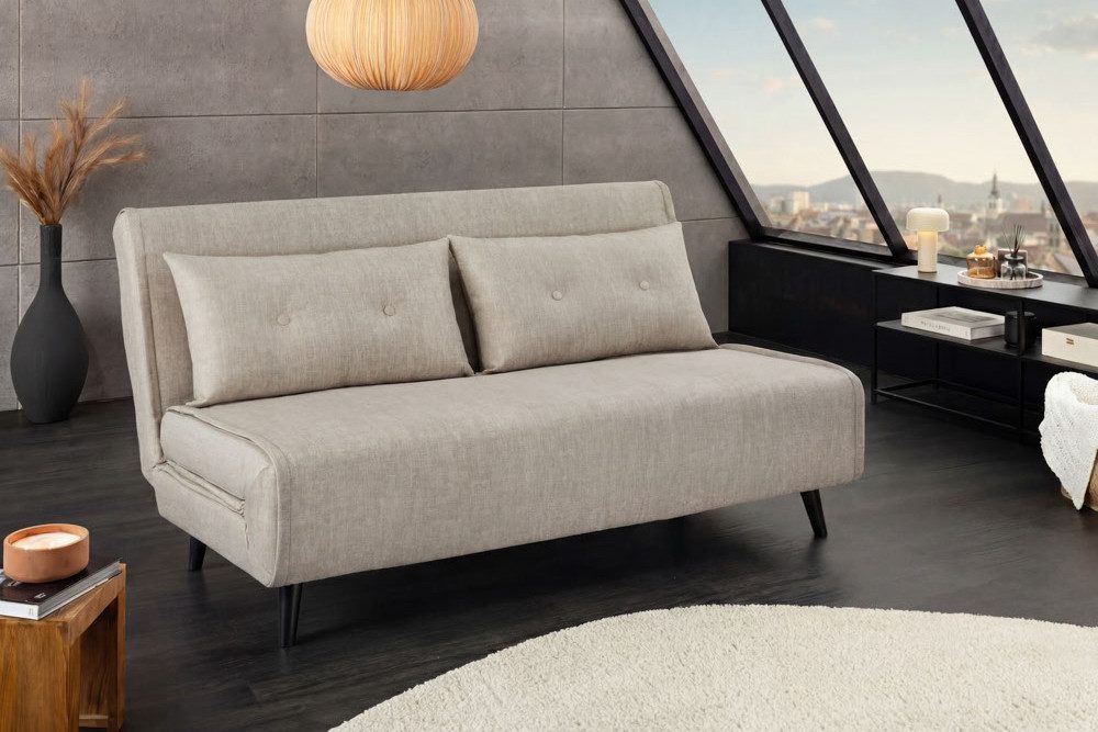 riess-ambiente Relaxsessel SMART MULTIFUNCTION 140cm champagner - Samt, Bettfunktion, FSC (Einzelartikel, 1-St), Ausziehbarer Schlafsessel - ideal für Arbeits-, Wohn- und Gästezimmer