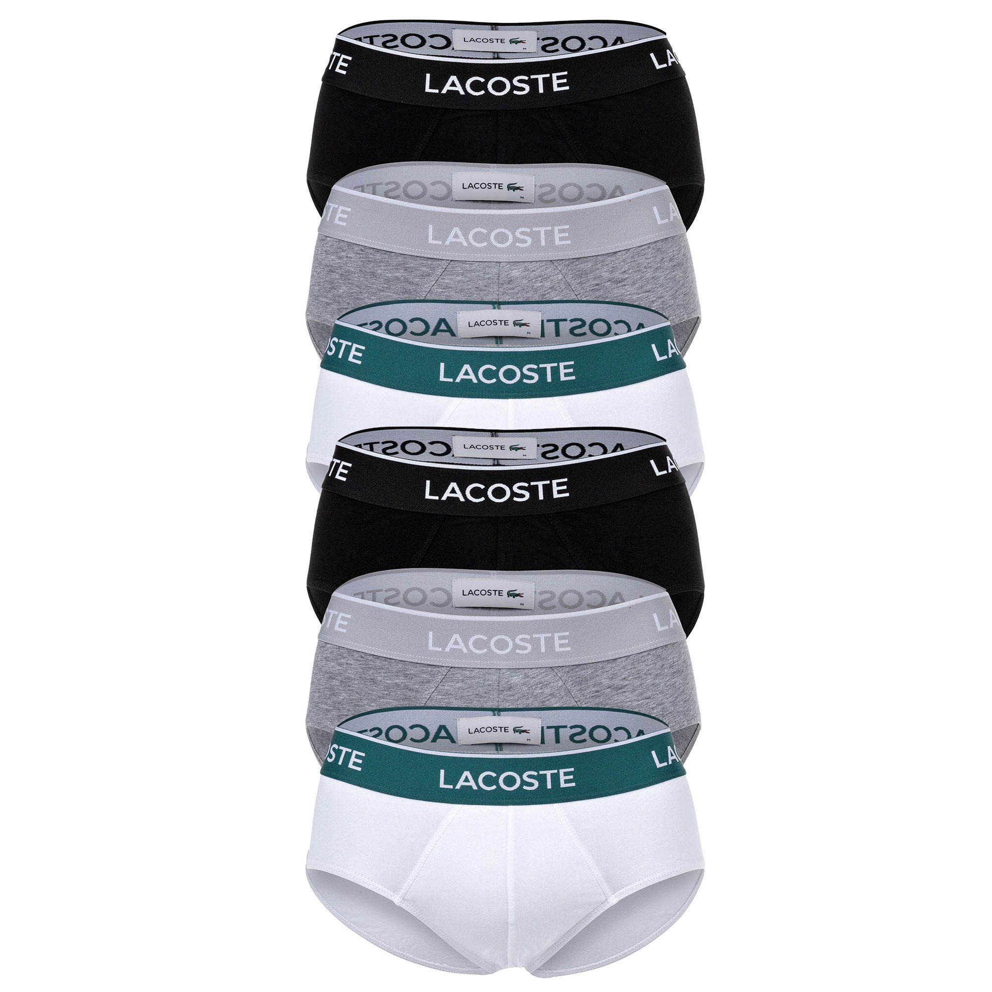 Lacoste Slip Herren Slip 6er Pack Baumwolle (Packung, 6er Pack)