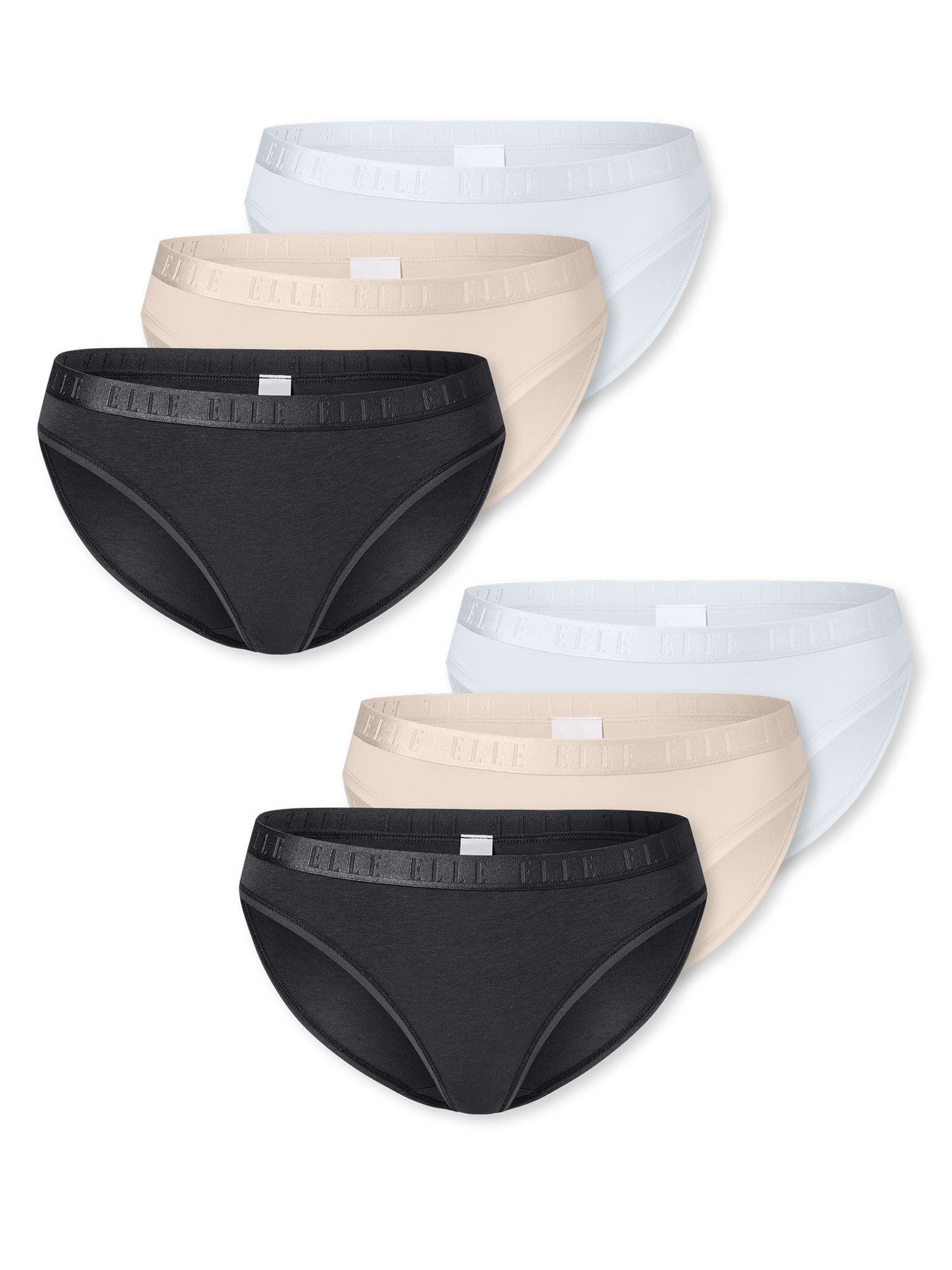 Elle Slip Bikini Brief - ELLE SUPER SOFT (6-St) unterhose unterwäsche basic
