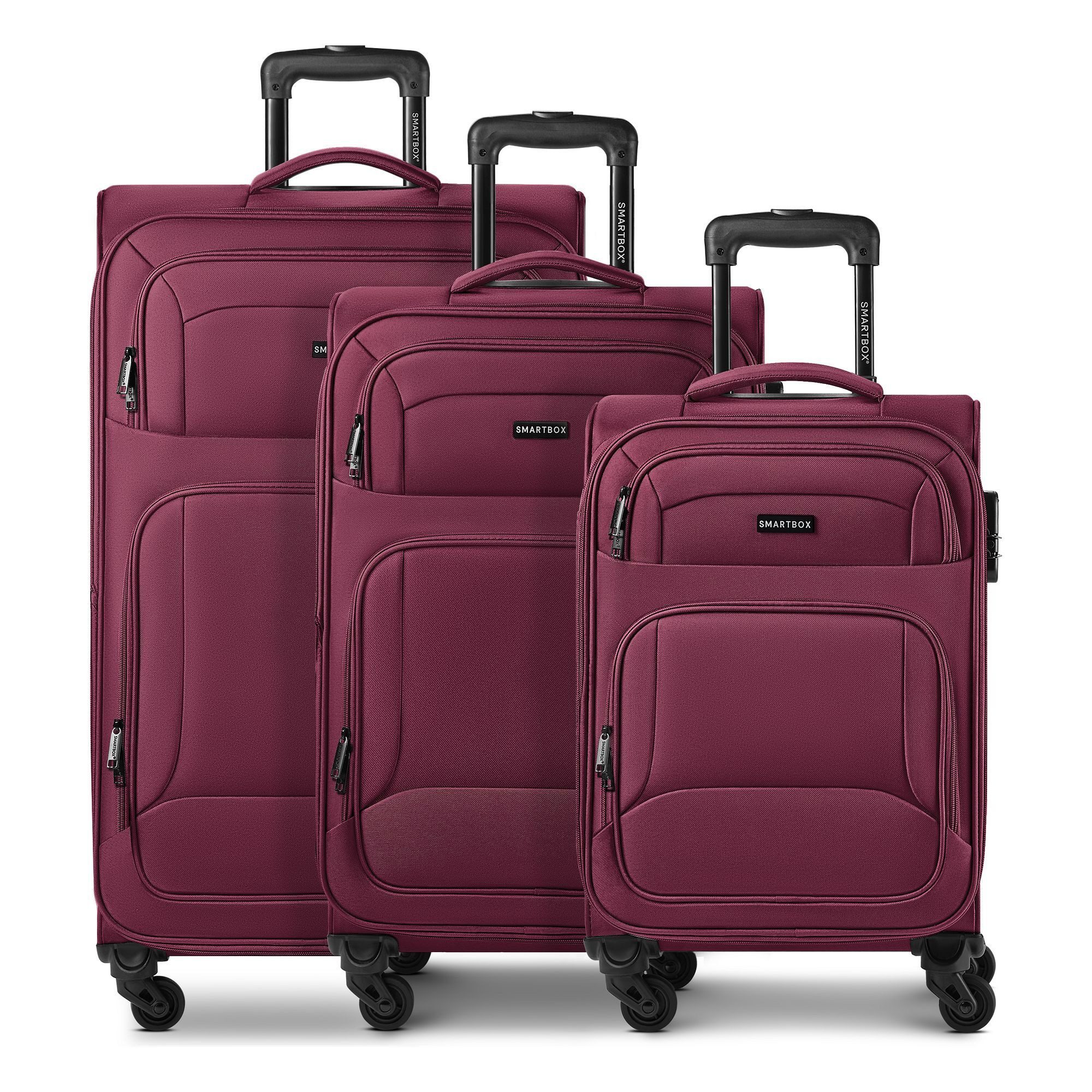 Smartbox Kofferset Edition 04 4 Rollen Kofferset 3-teilig mit Dehnfalte, (Set)