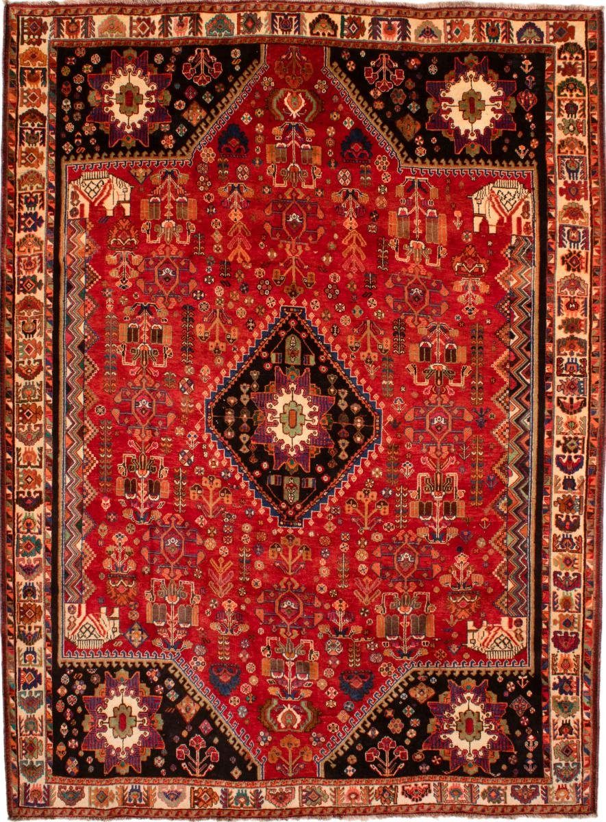 Orientteppich Shiraz 221x301 Handgeknüpfter Orientteppich / Perserteppich, Nain Trading, rechteckig, Höhe: 10 mm