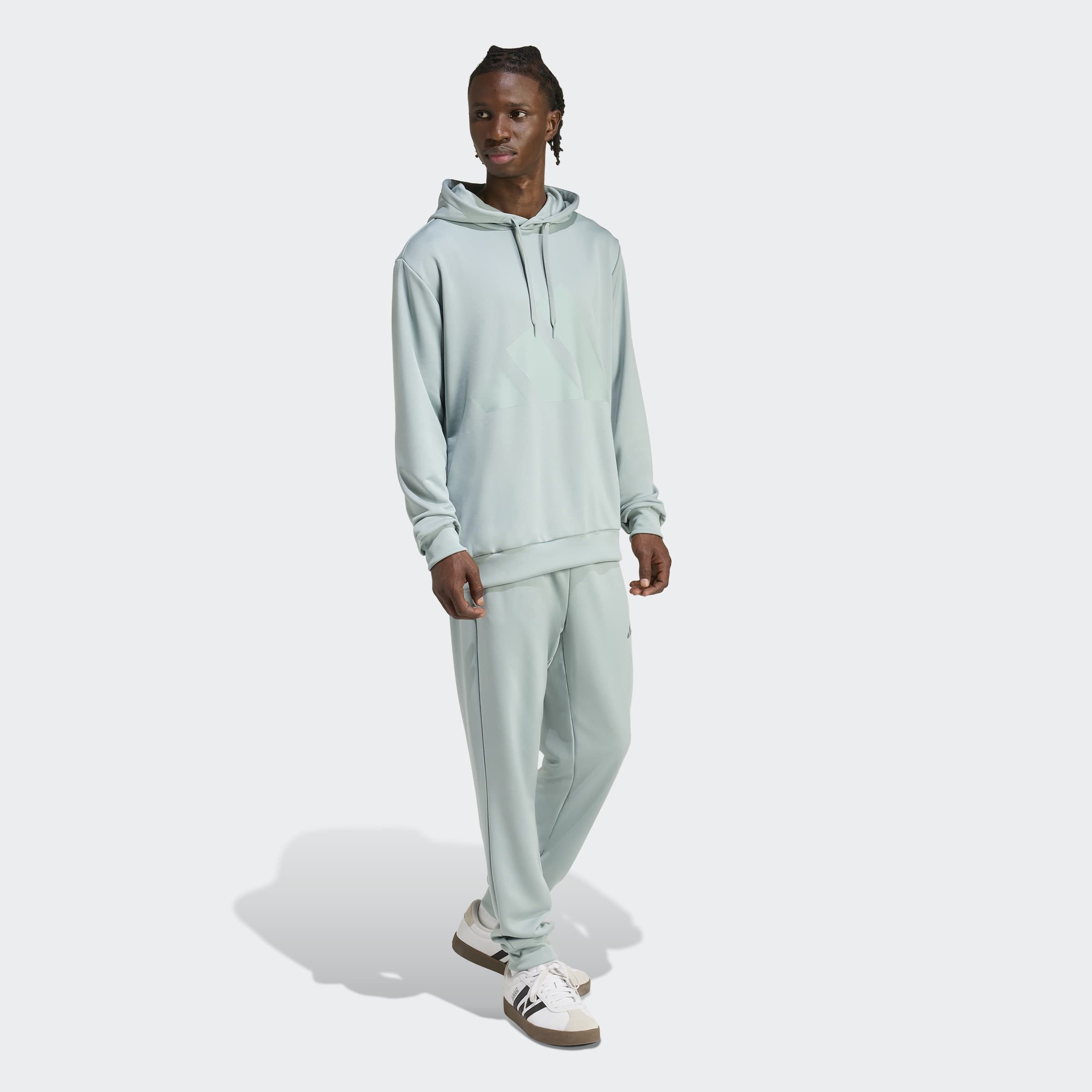 adidas Sportswear Trainingsanzug SPORTSWEAR BIG LOGO FRENCH TERRY HOODED (2-tlg), zweiteiliges Set aus Hose und Hoodie
