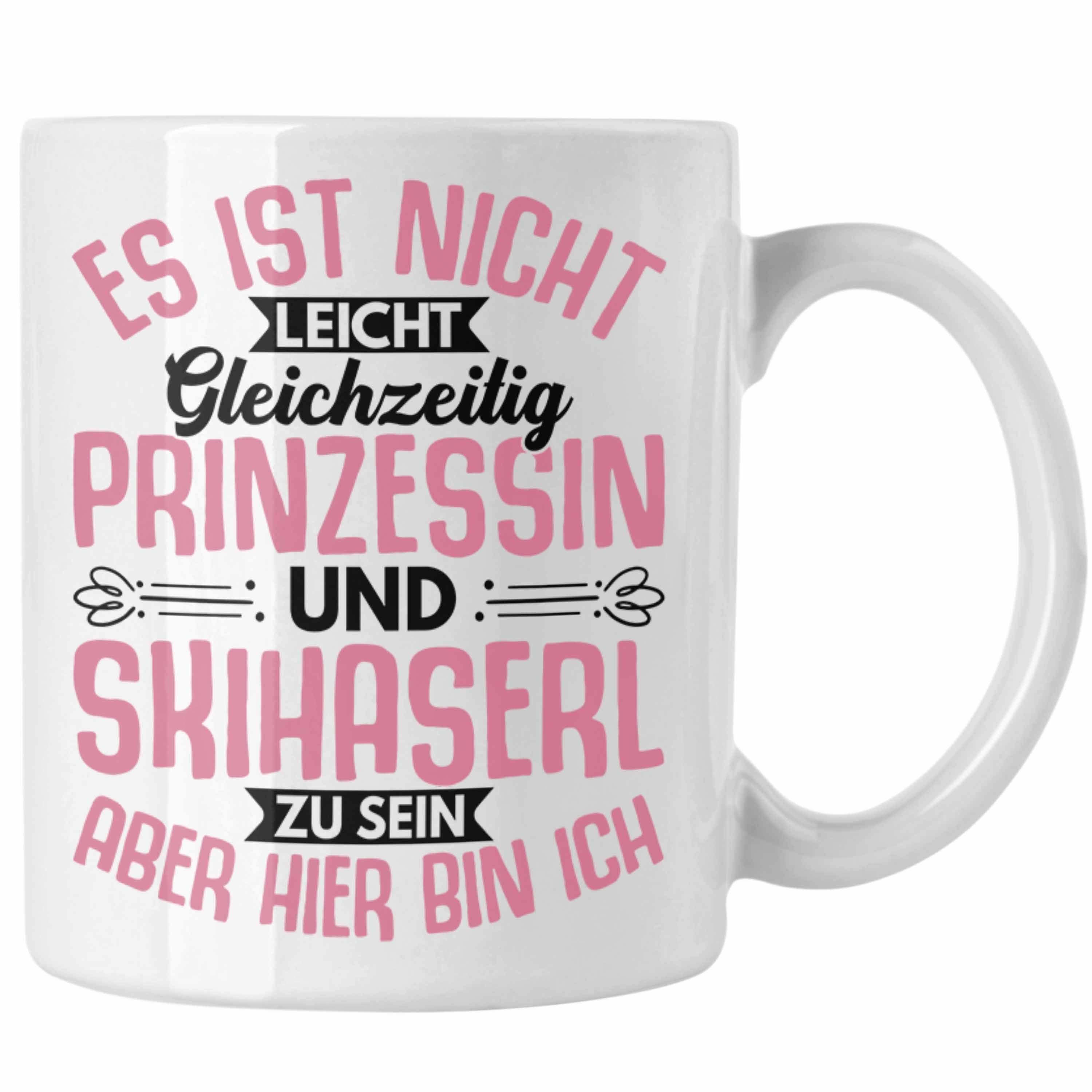 Trendation Tasse Tasse Apreski Trendation - Ski Spruch Geschenkidee Geschenkidee Skihase Skihaserl Frauen Damen Geschenk Weiss