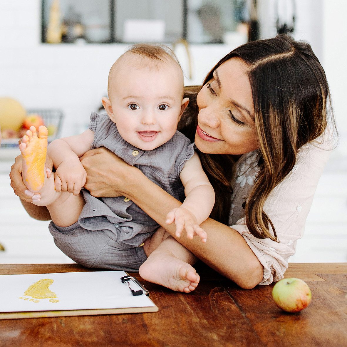 KINDACUTE Bastelfarbe Bio Stempelspaß Sparsets, Für Hand-und Fußabdrücke