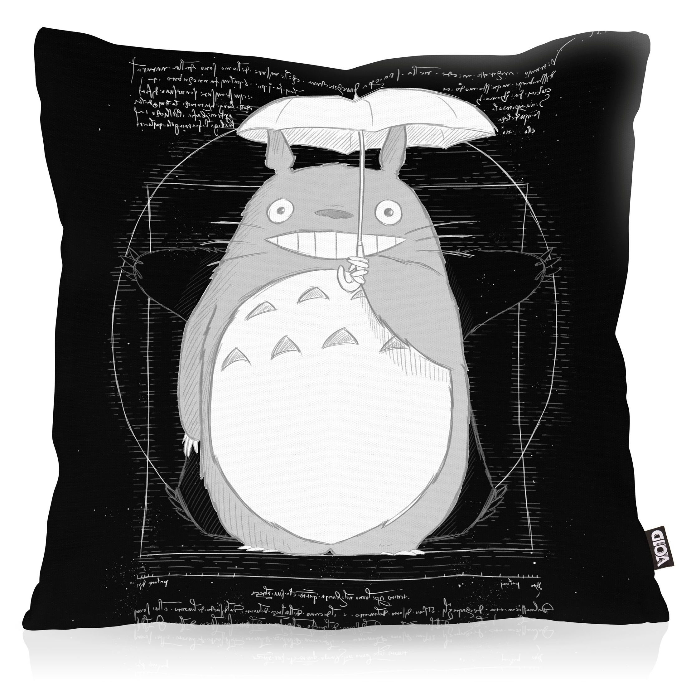 Kissenbezug, VOID, Sofa-Kissen Vitruvianischer Totoro neko mein nachbar anime tonari ghibli