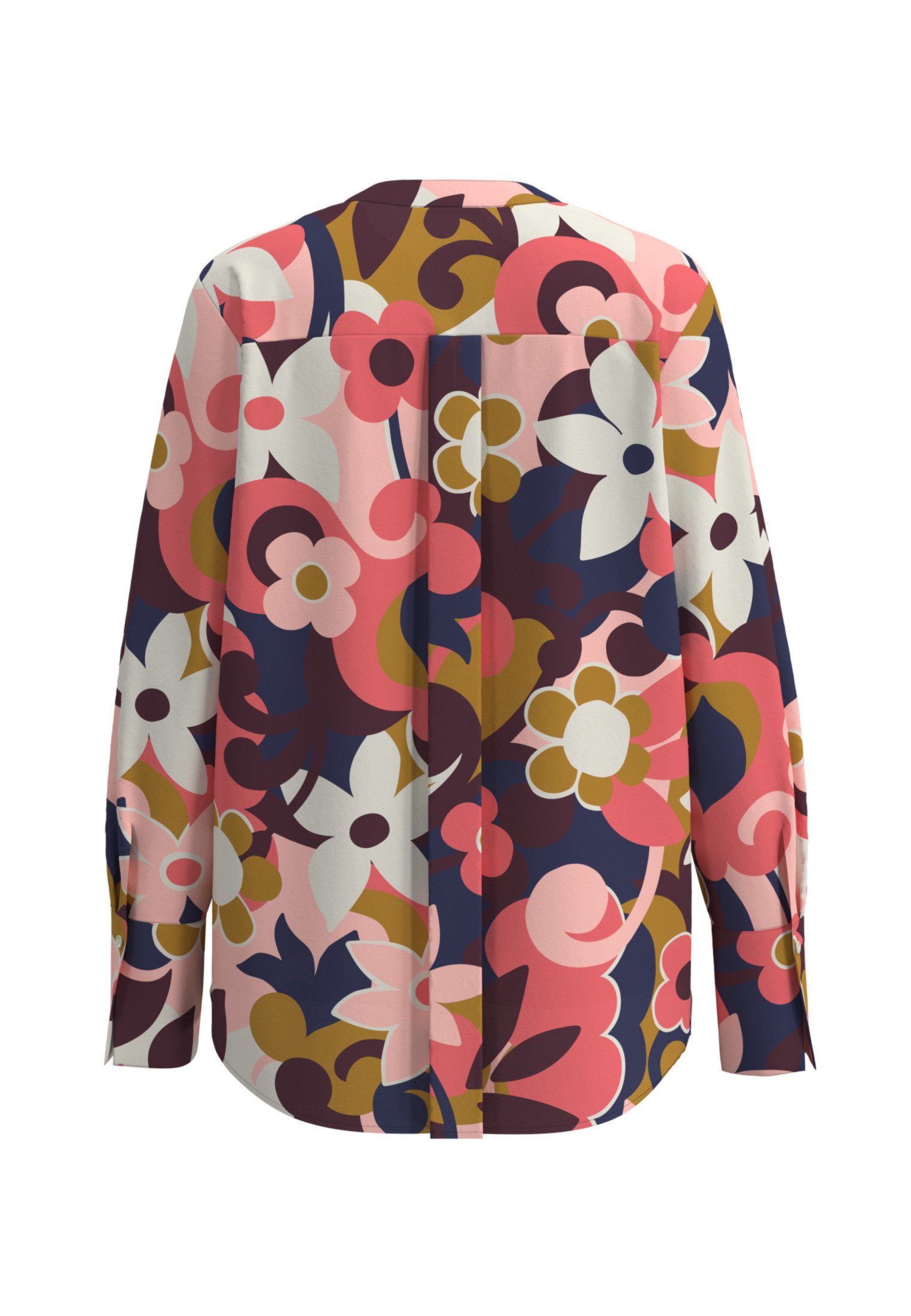 seidensticker Klassische Bluse Schwarze Rose Tunika Floral