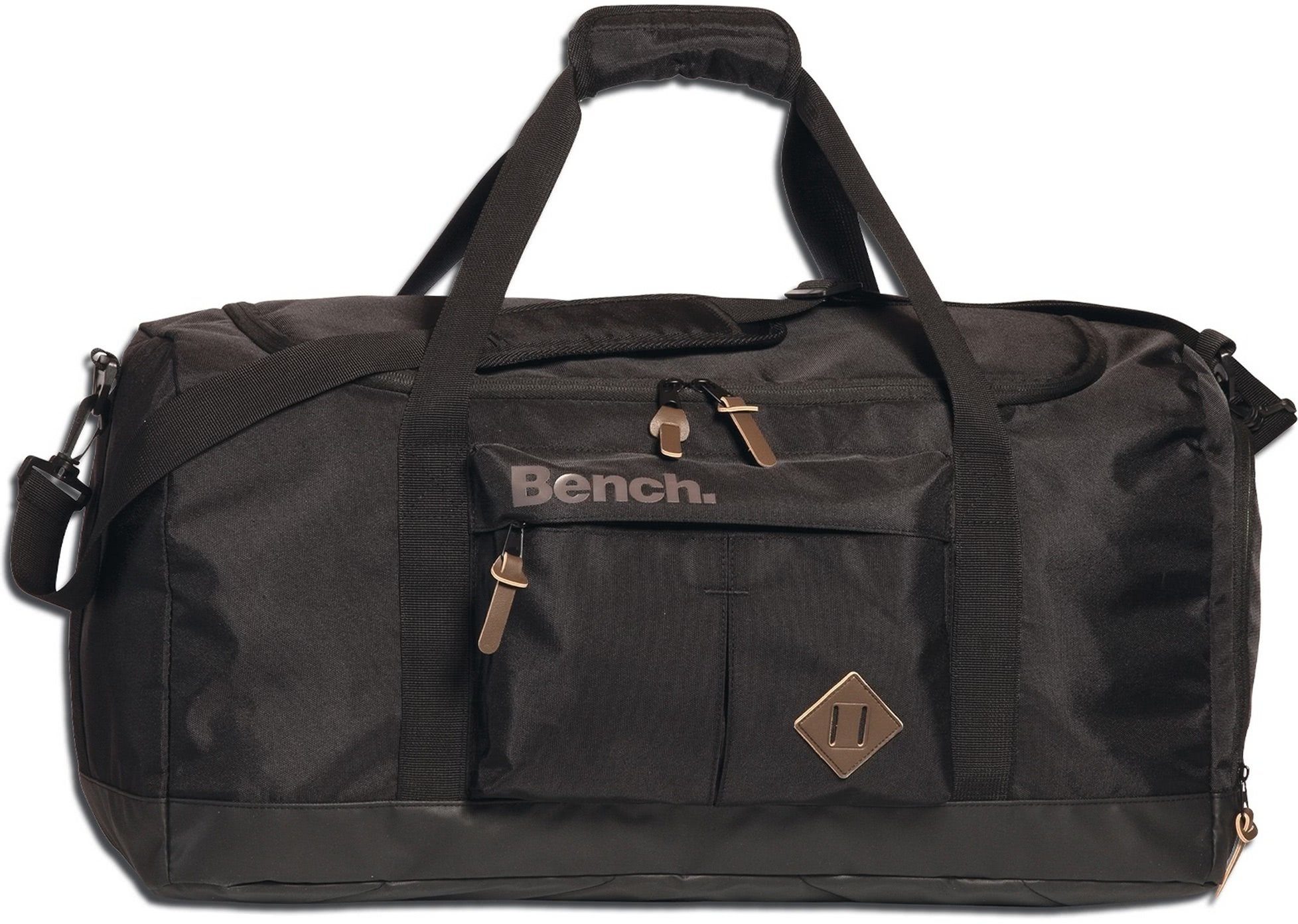 Bench. Reisetasche Bench Reisetasche Sporttasche Nylon (Sporttasche), Herren, Damen, Jugend Tasche strapazierfähiges Textilnylon schwarz