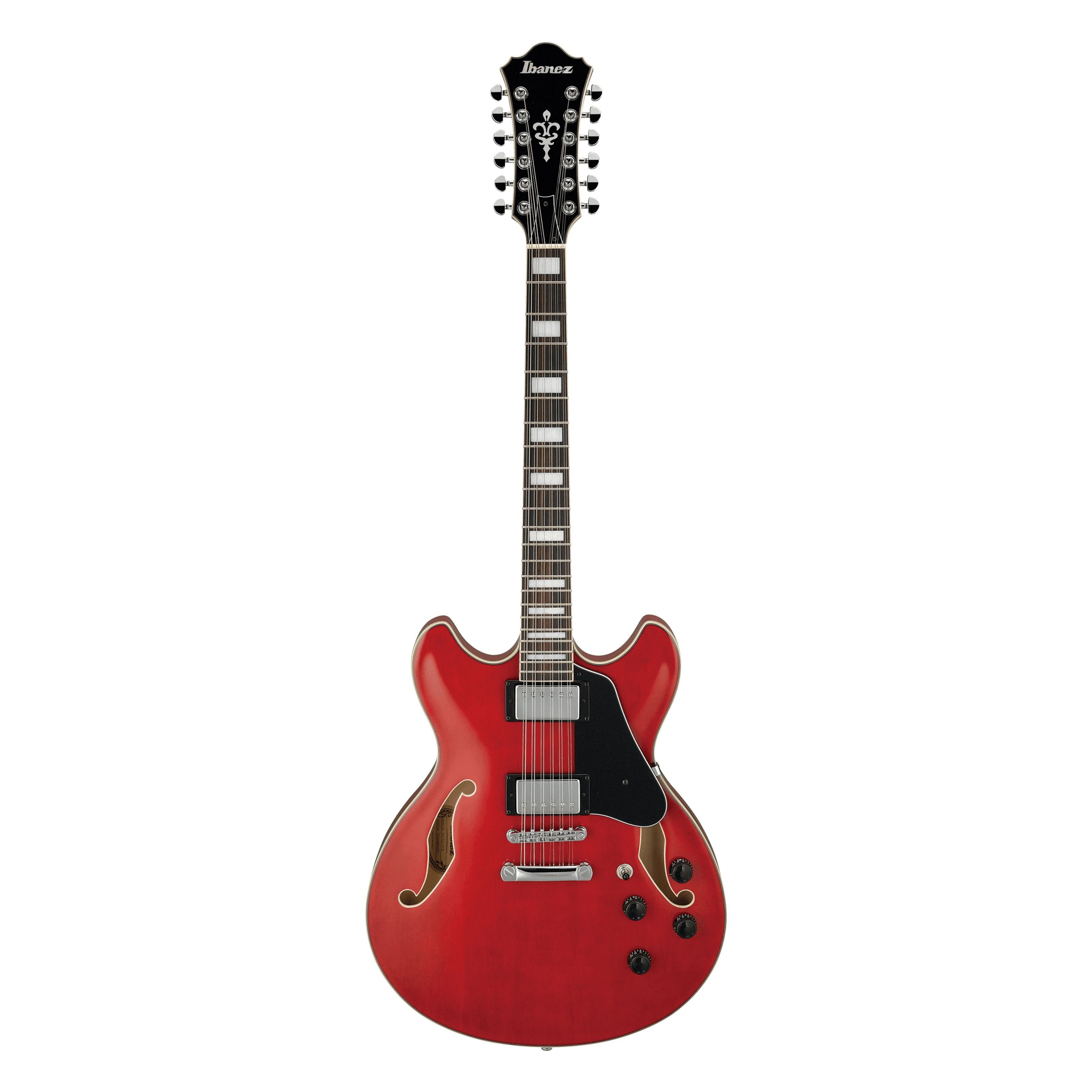 Ibanez Halbakustik-Gitarre, Halb-Akustik Gitarren, Semi Hollow-Modelle, Artcore AS7312-TCD Transparent Cherry Red - Halbakustik Gitarre