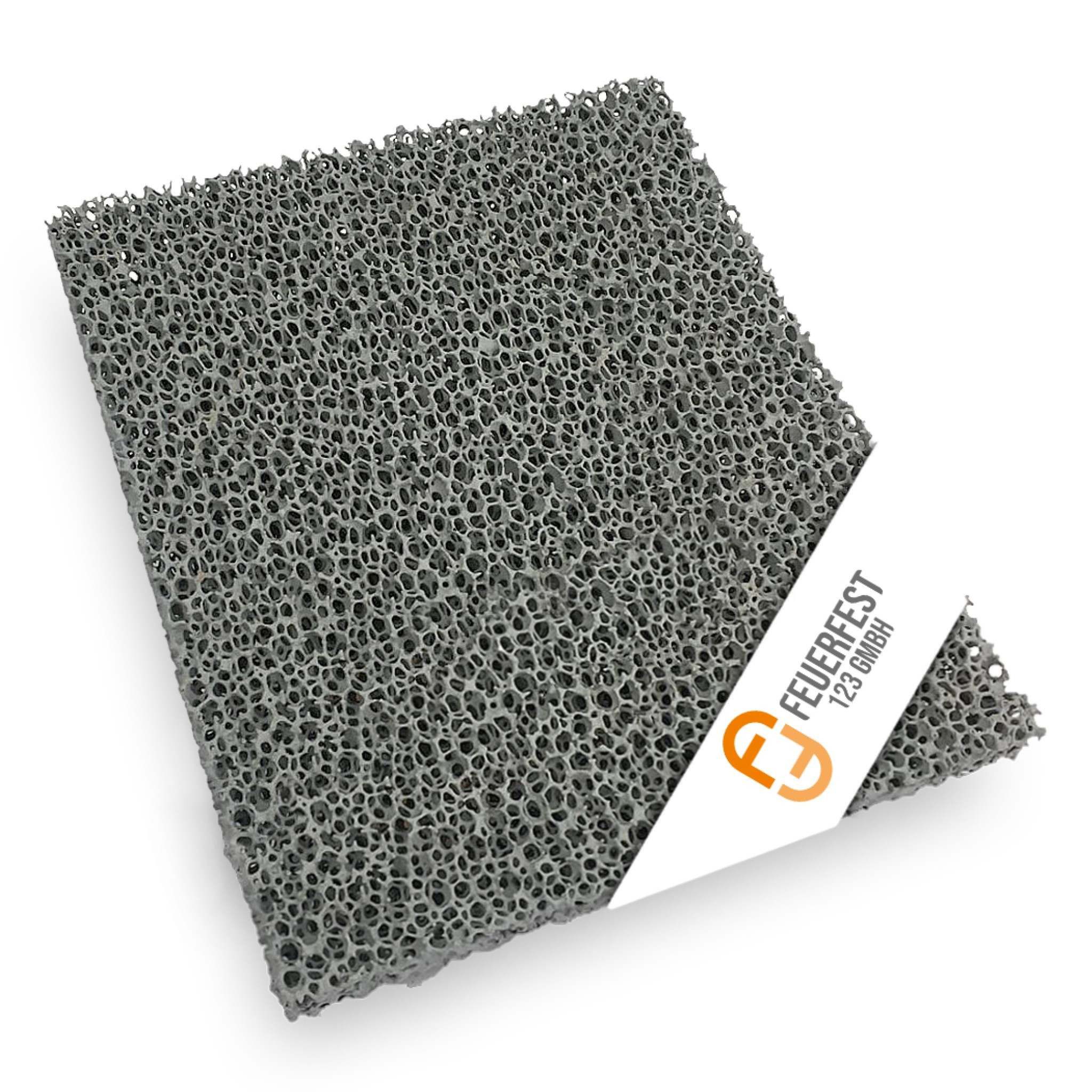 Feuerfest 123 GmbH Kaminofen-Erweiterungssegmet Feinstaub Rußfilter 205x190x25mm passend für Hark **, passend für verschiedene Hark*-Kaminofenmodelle, Reduzierung von Feinstaub durch Schaumkeramische Filter