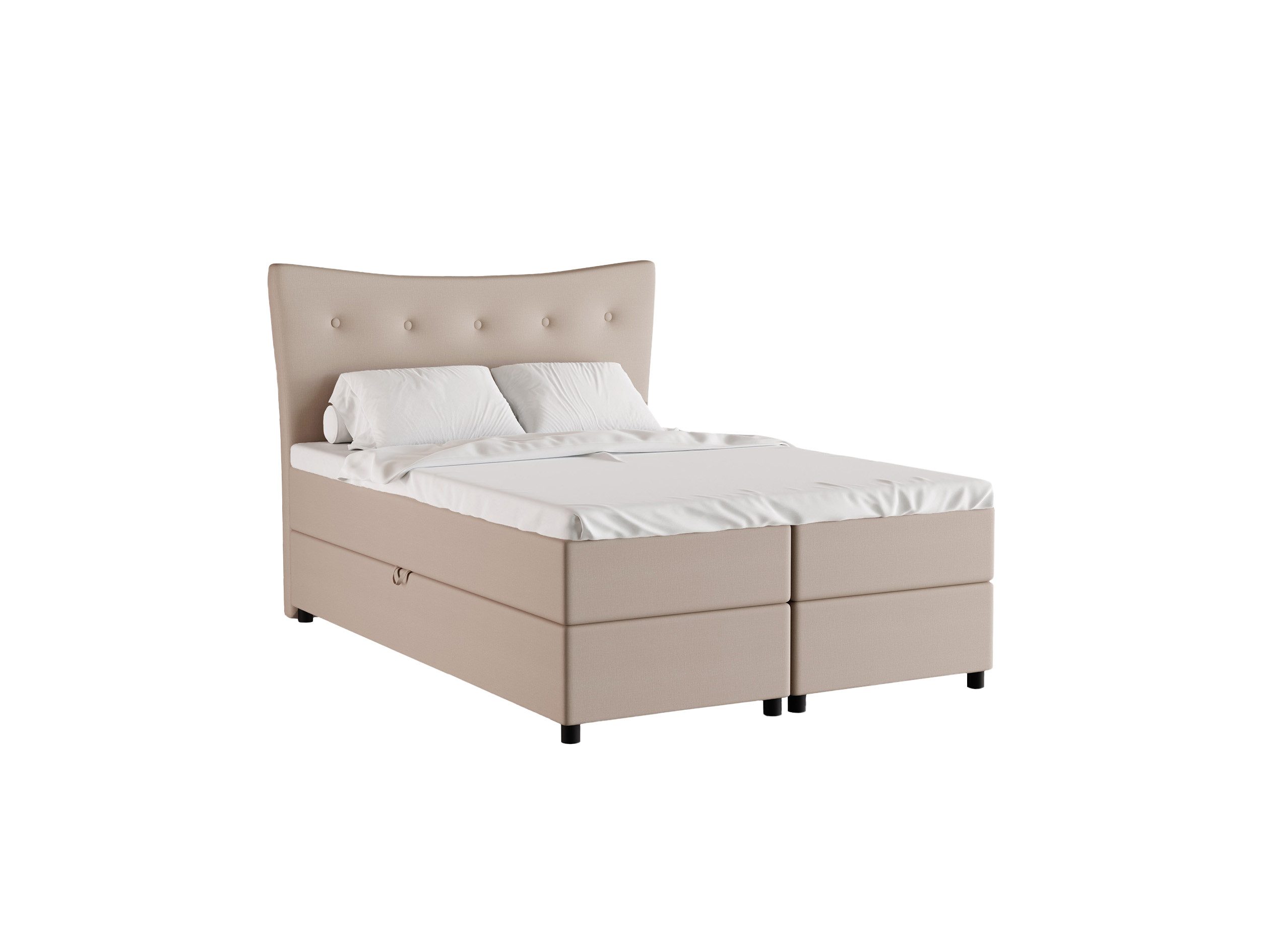 Boxbett Nevada mit bettkasten 140cm 160cm 180cm x 200 cm mit topper, H3