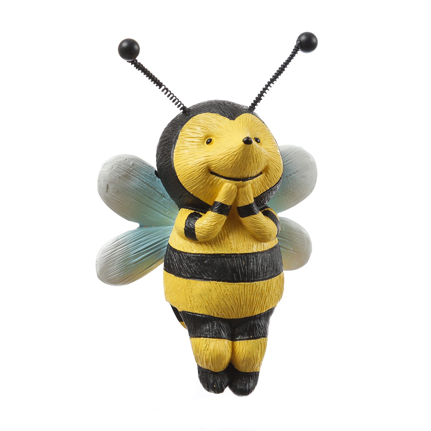 MARELIDA Tierfigur Blumentopfhänger Biene Dekofigur als Topfhänger Gartenfigur H: 11,5cm (1 St)