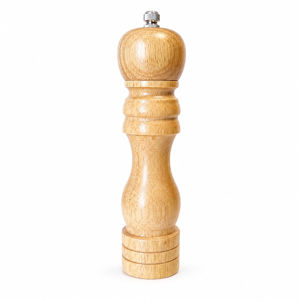 BEAZZ Gewürzmühle Pfeffermühle Gewürzmühle Salzmühle groß aus Holz mit Keramikmahlwerk, Verstellbares robustes Keramikmahlwerk