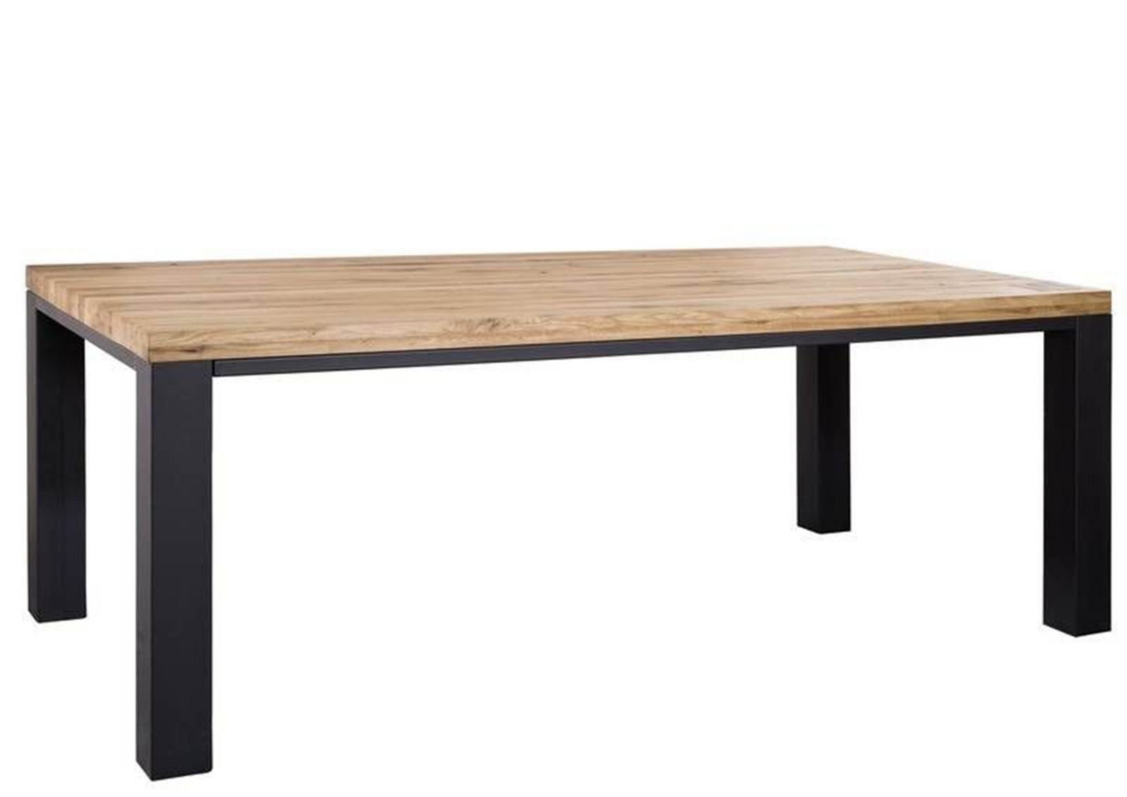 Massivmoebel24 Esstisch VILLANDERS (Massivholz, Massivholztisch), Esstisch Wildeiche 178x90x76 natur geölt VILLANDERS #118