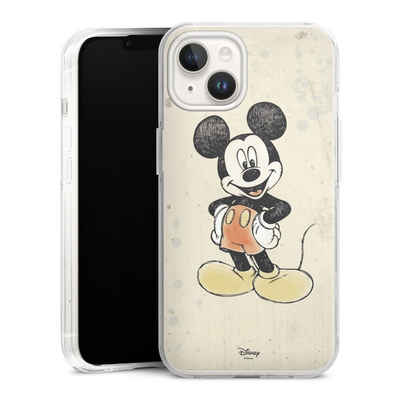DeinDesign Handyhülle Offizielles Lizenzprodukt Mickey & Minnie Mouse Wasserfarbe, Apple iPhone 14 Hülle Bumper Case Handy Schutzhülle Smartphone Cover