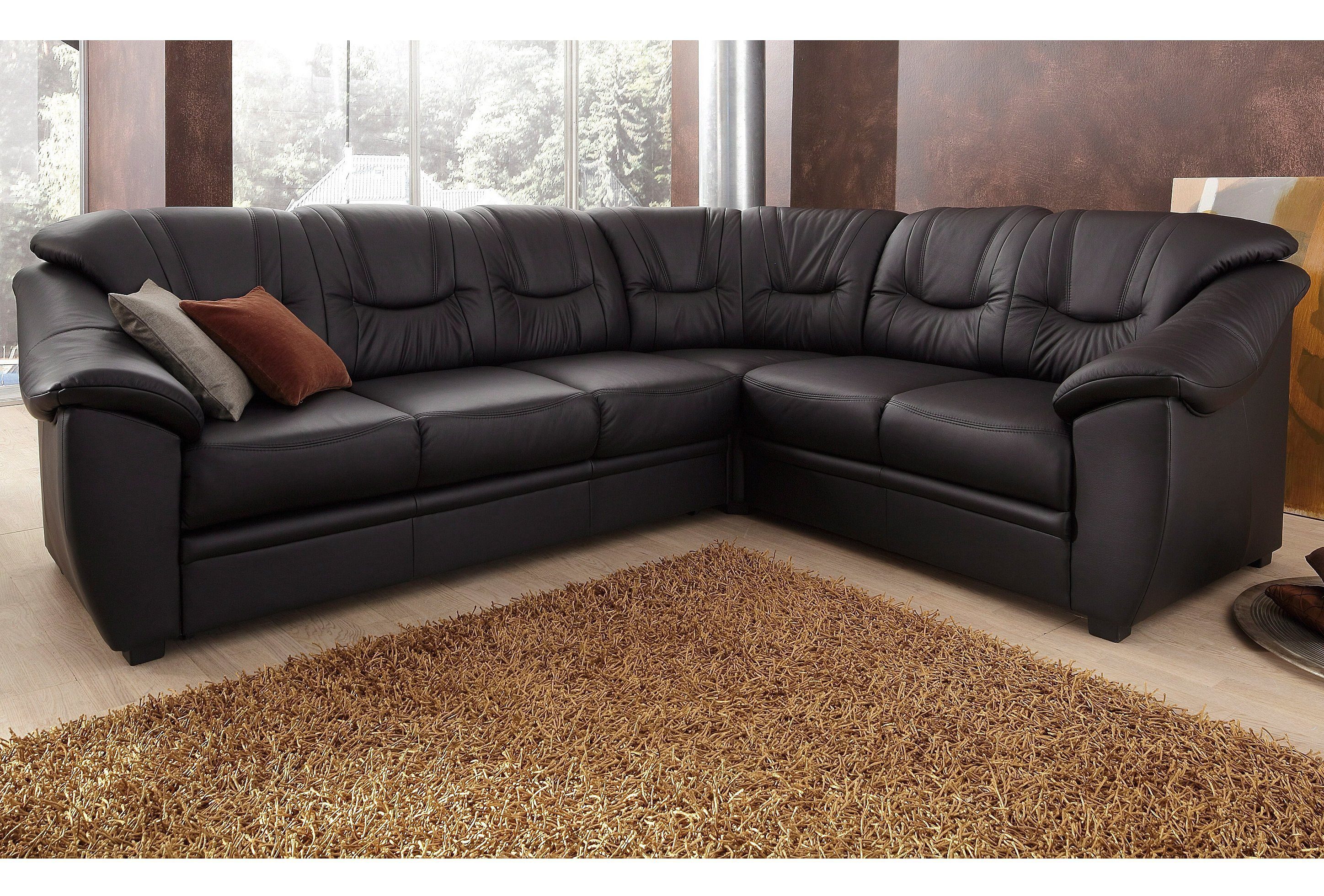 sit&more Ecksofa "Savona L-Form", wahlweise mit Bettfunktion, inklusive Fed günstig online kaufen