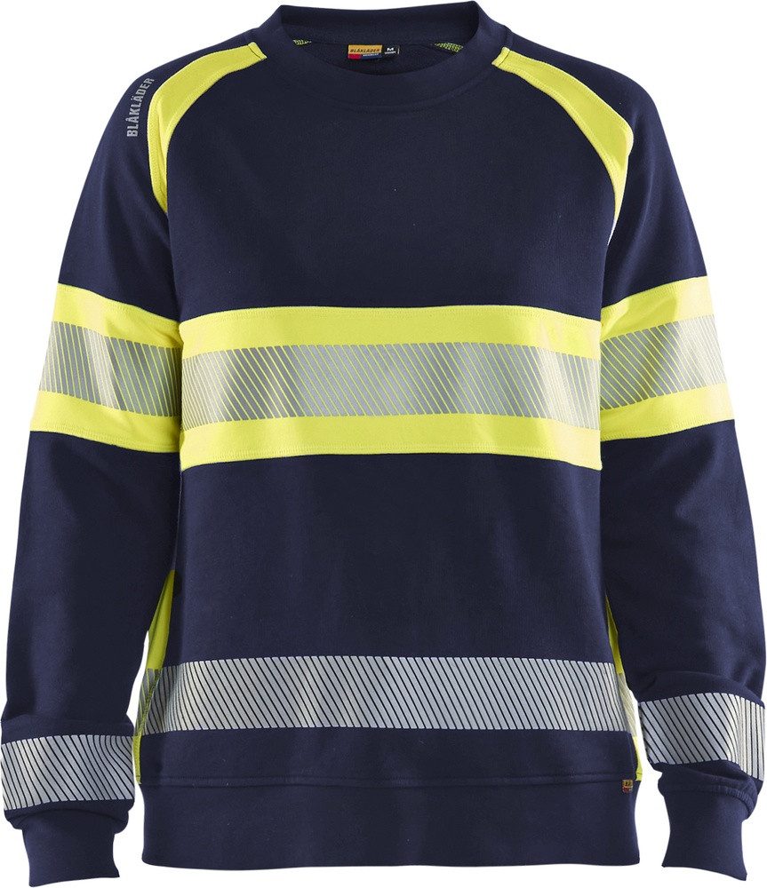 Blåkläder Warnschutz-Shirt Damen High Vis Sweatshirt