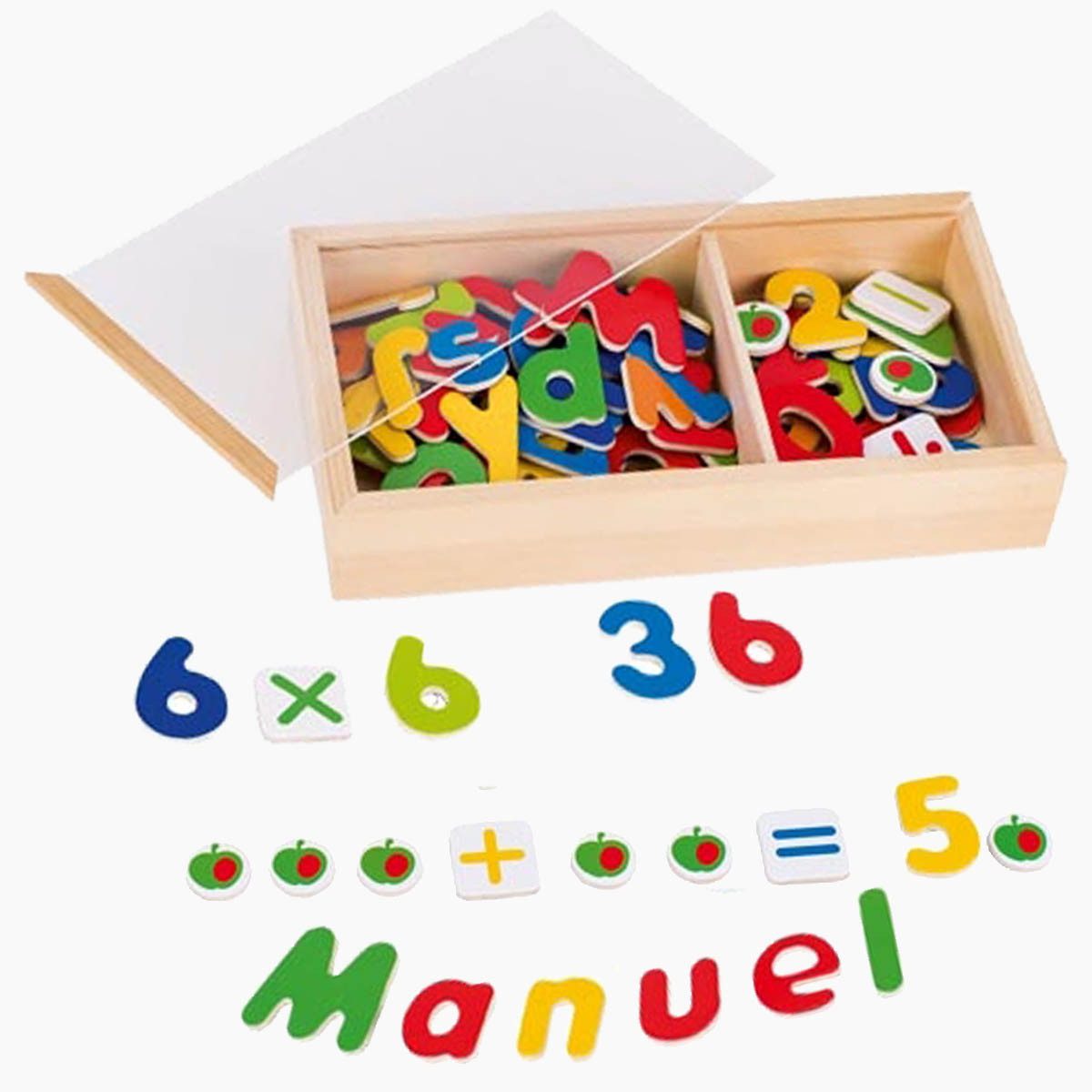Lernspielzeug Magnet-Alphabet und Zahlen-Set