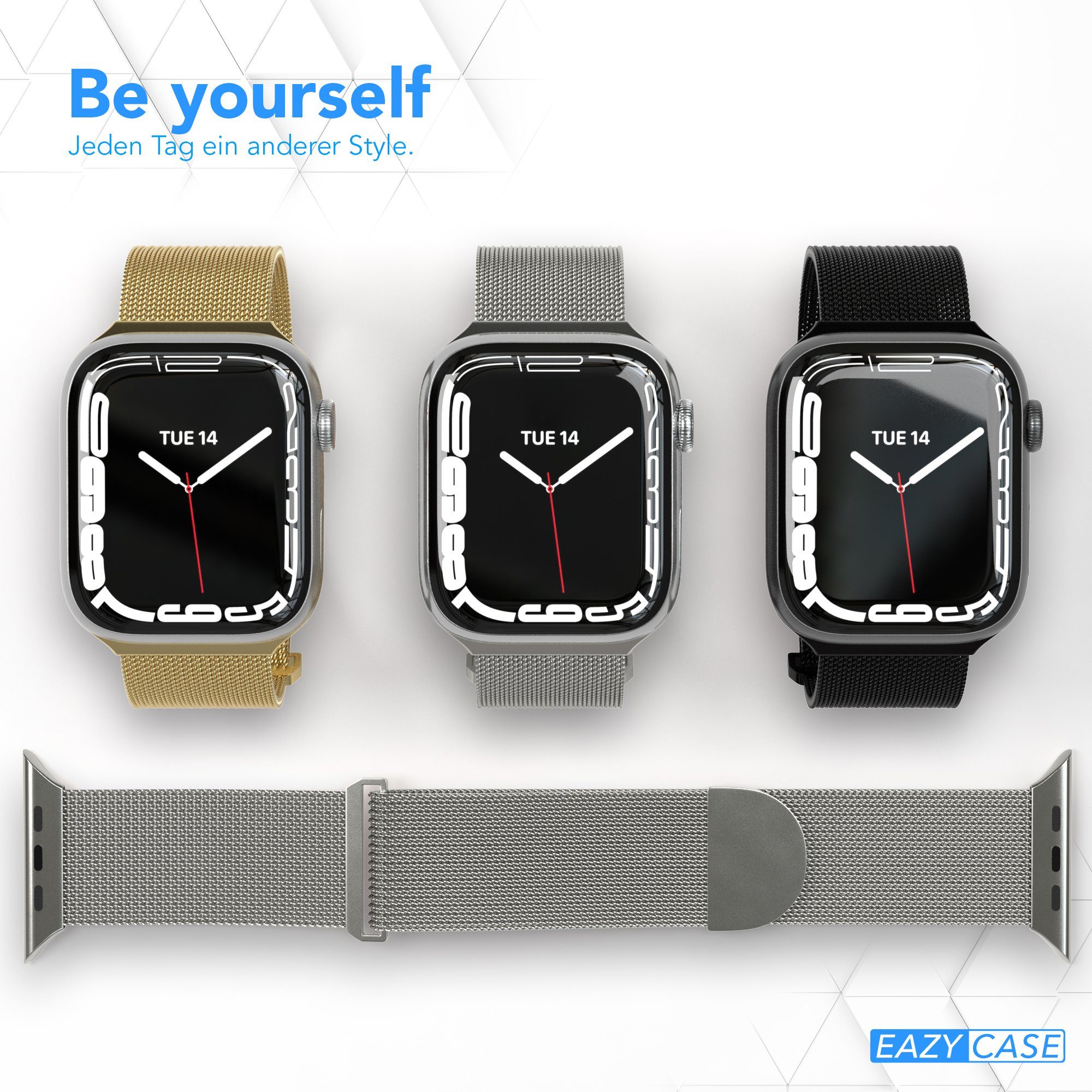 EAZY CASE Uhrenarmband Metall Band für iWatch 11 10 9 8 7 6 5 4 3 2 1 SE Ul günstig online kaufen