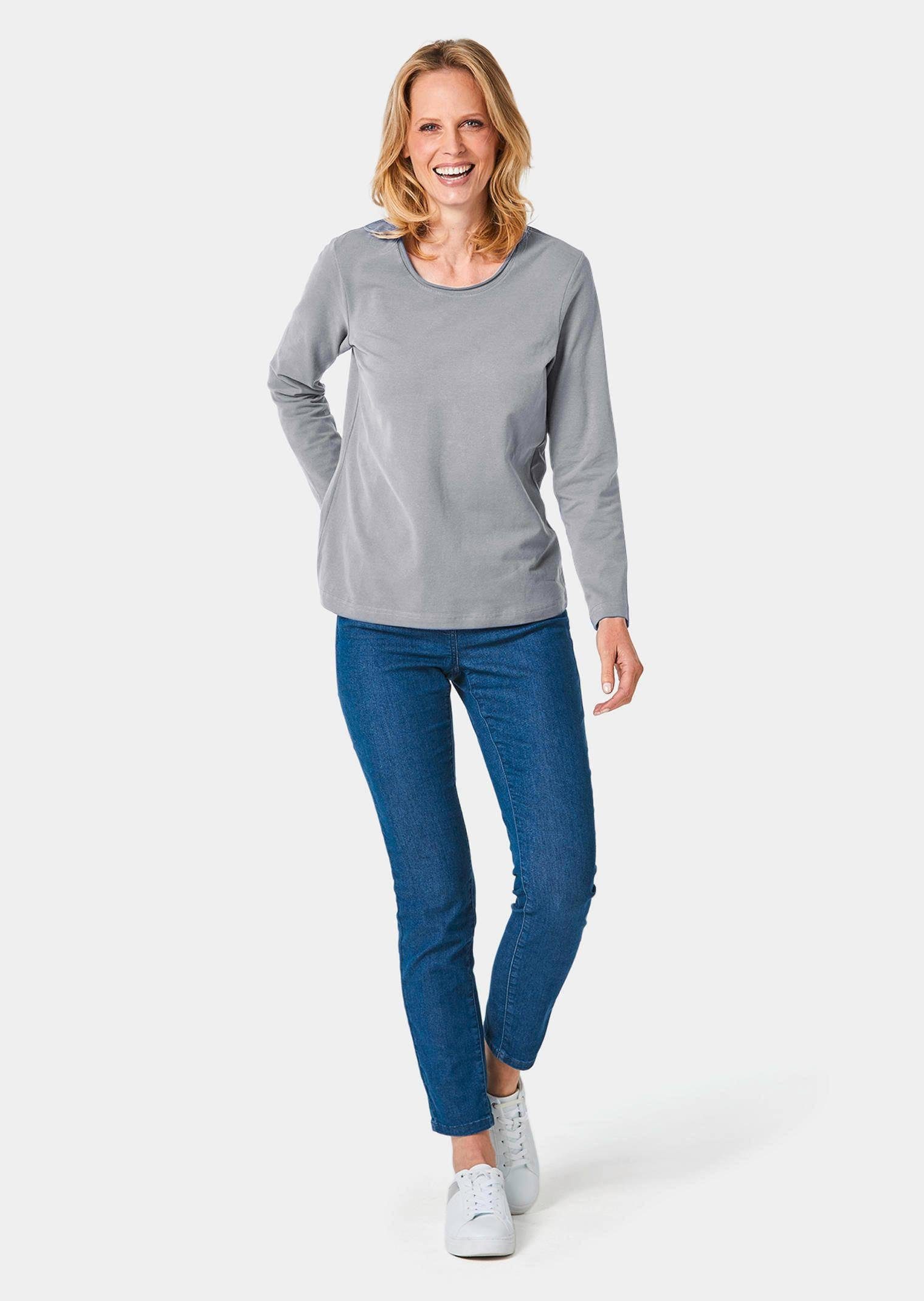 GOLDNER Langarmshirt T-Shirt mit Rundhals – Bild 3 von 5