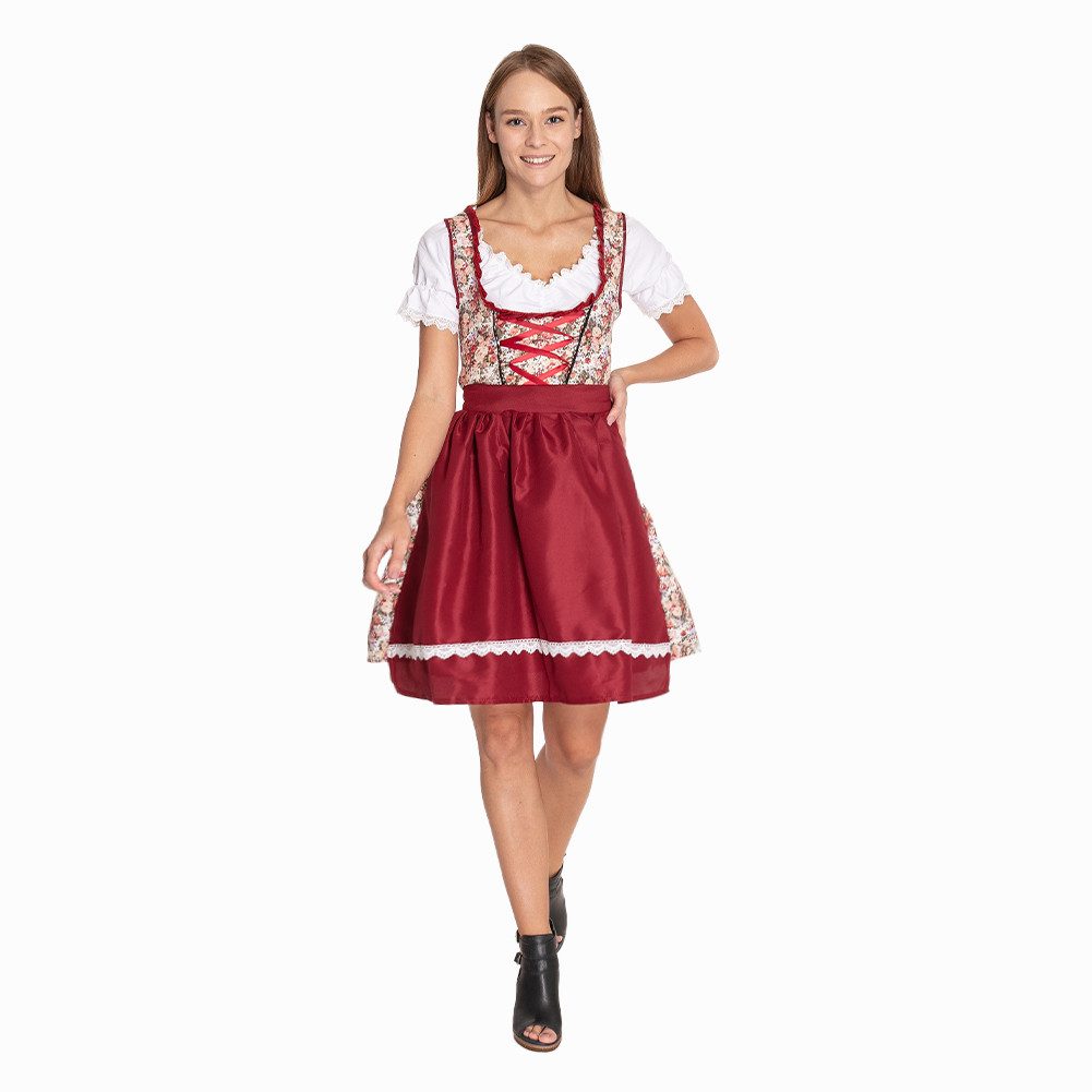 MIESEPETER Trachten-Kostüm, Kostüm-Set bestehend aus Bluse, Kleid und Schürze