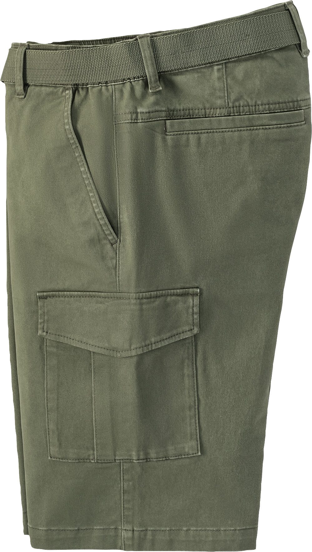Tom Ramsey Cargobermudas aus robustem Baumwoll-Stretch-Gewebe und mit Gürtel
