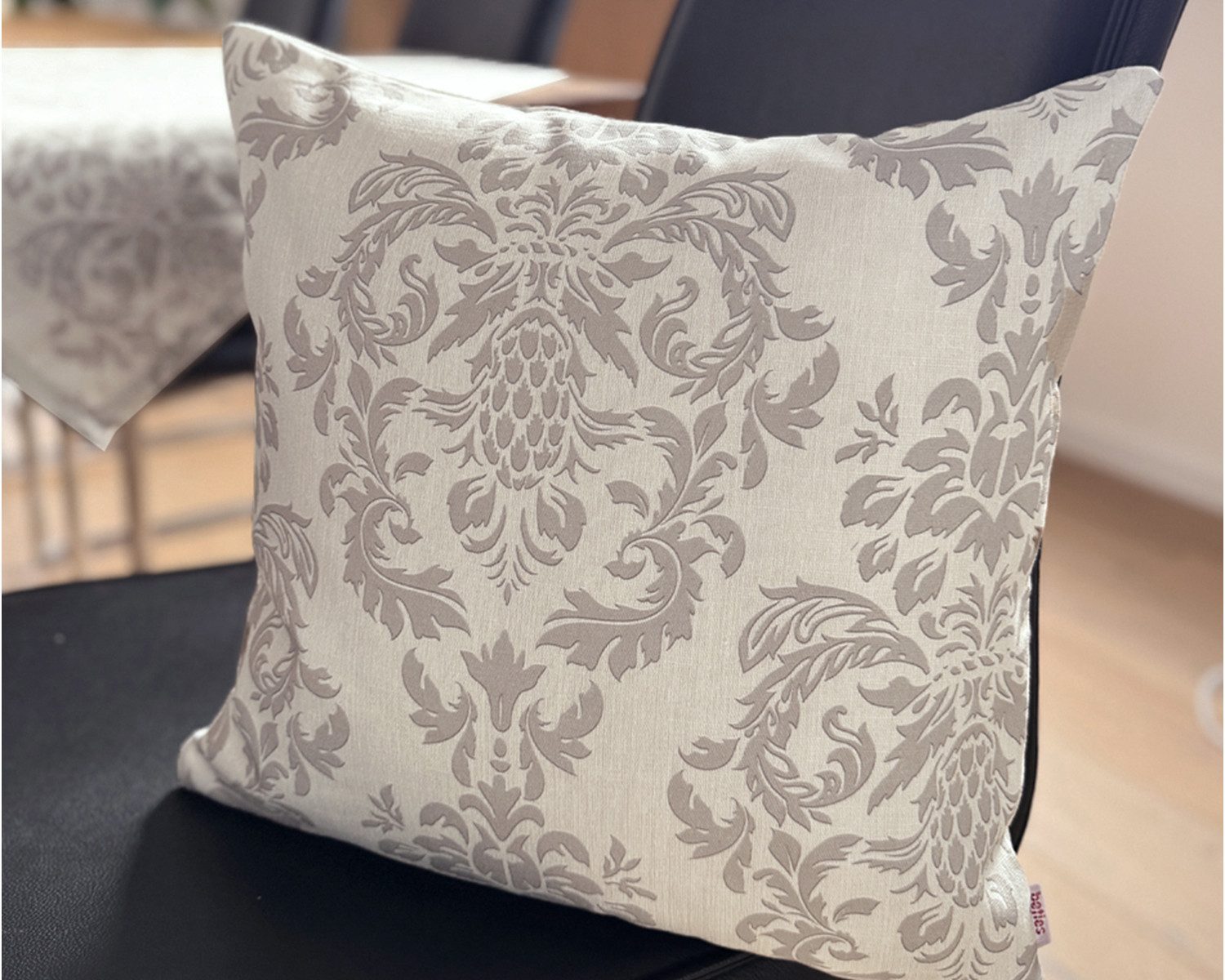 beties Kissenbezug Epoche, (1 Stück), Baumwolle linen-taupe – Bild 3 von 5