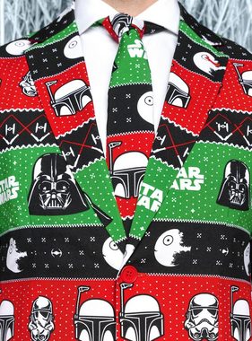 Opposuits Partyanzug Star Wars Festive Force, Möge das Fest mit Dir sein - Weihnachtsanzug mit Star Wars-Motiven