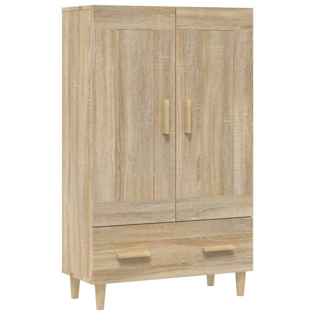 VidaXL Highboard 70x31x115 Cm – Sideboard Mit 2 Türen & 1 Schublade, Grau Sonoma, Holzwerkstoff