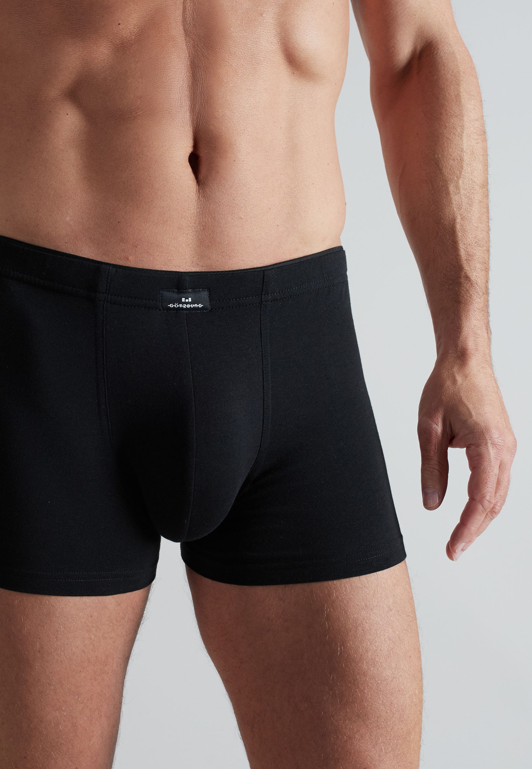GÖTZBURG Retro Pants X-Lastic (2er Pack) eng, kurz, basic, mit Logo, Baumwollmix – Bild 2 von 5