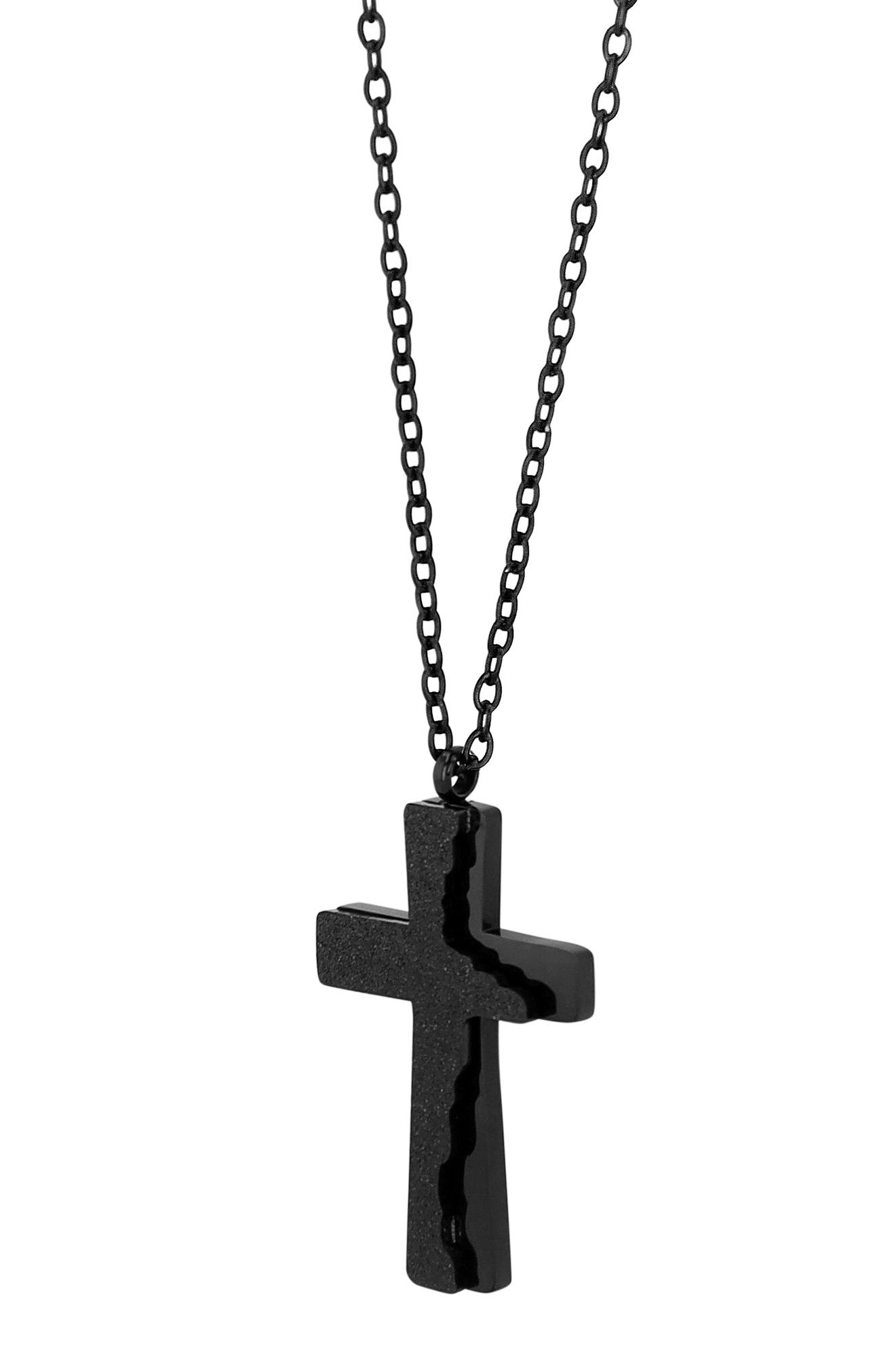 Kette ohne Anhänger Edelstahl Halskette mit Anhänger Kreuz