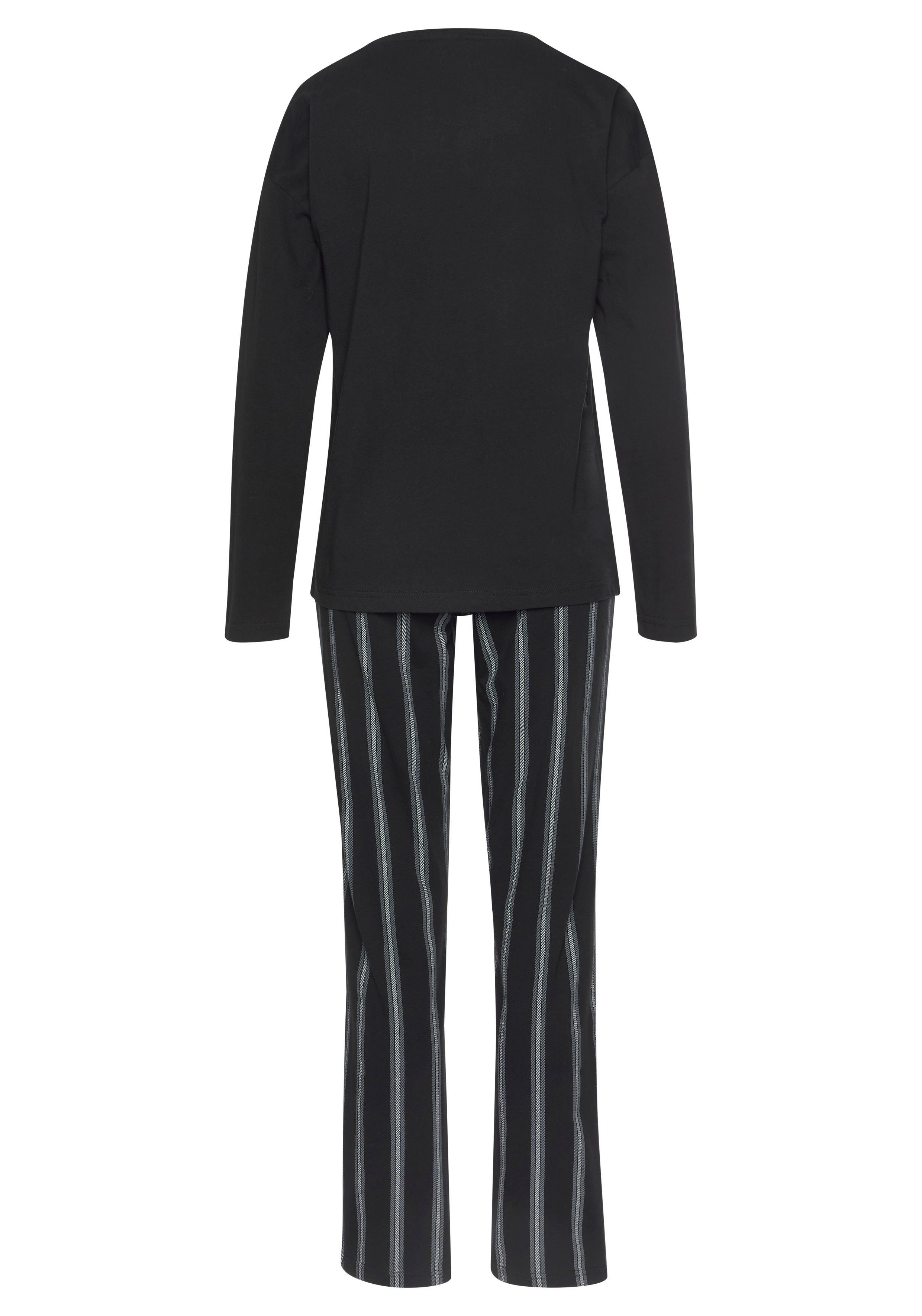 Vivance Dreams Pyjama (Set, 2 tlg) mit Frontdruck