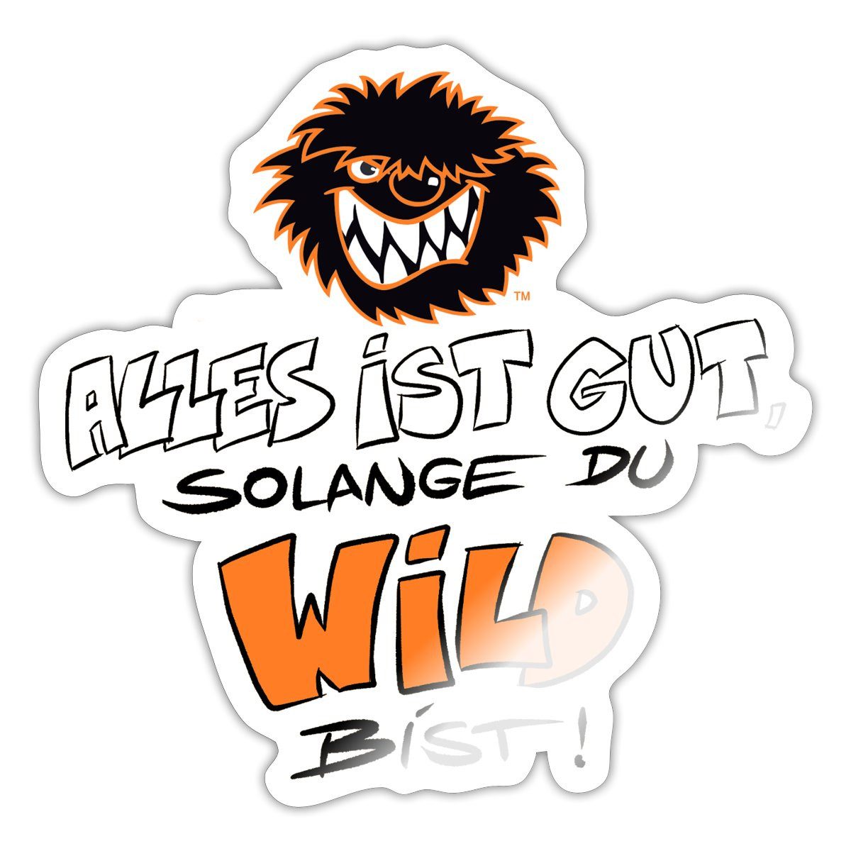 Spreadshirt Aufkleber Die Wilden Kerle Wild Spruch mit Logo Sticker Aufkleber