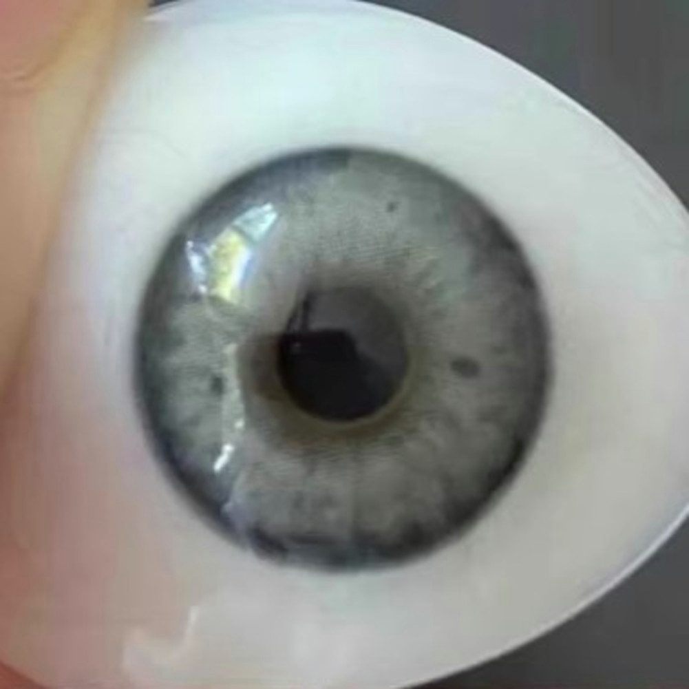 Charmiga Jahreslinsen Farbige Kontaktlinsen grau, Farblinsen ohne Stärke, Luxury Gray, Beauty