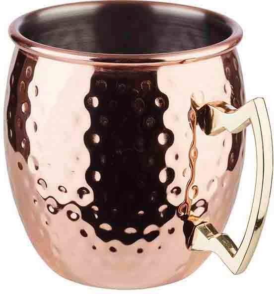 APS Becher Moscow Mule, 4-tlg., Edelstahl, 500 ml, Becher-Set in glänzender Optik, 4-teilig